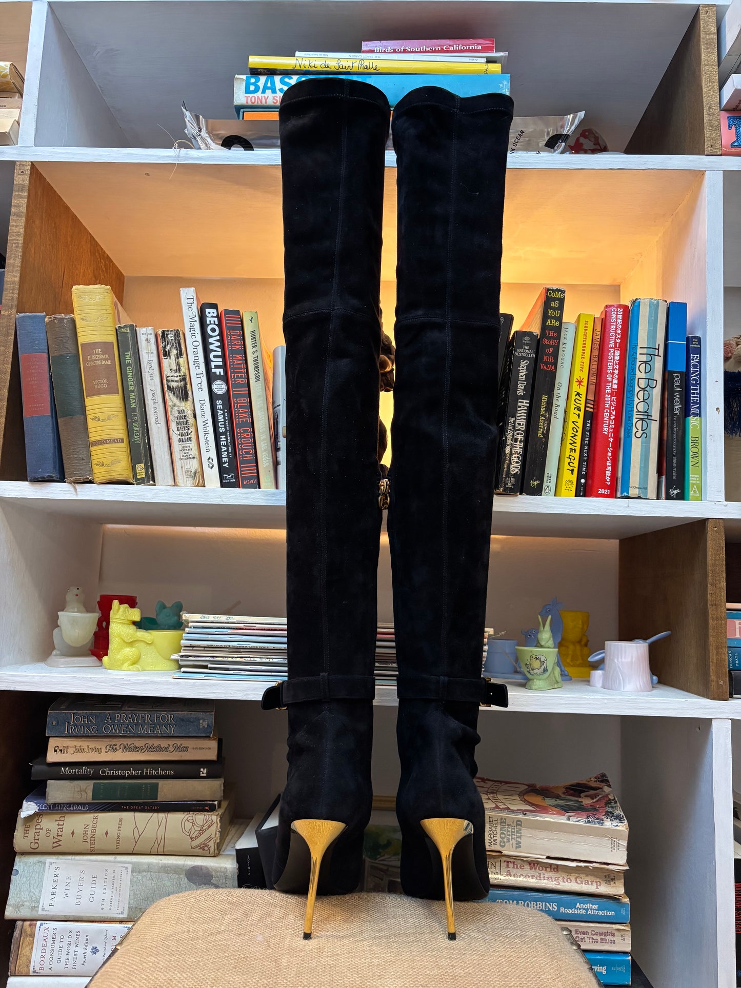 Balmain Raven Over The Knee Boot 36