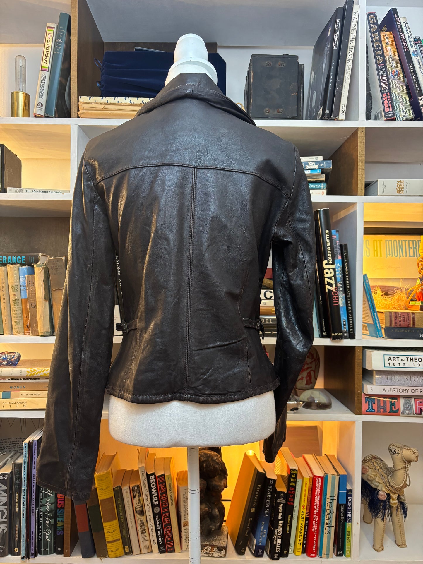 Cropped Leather Jacket