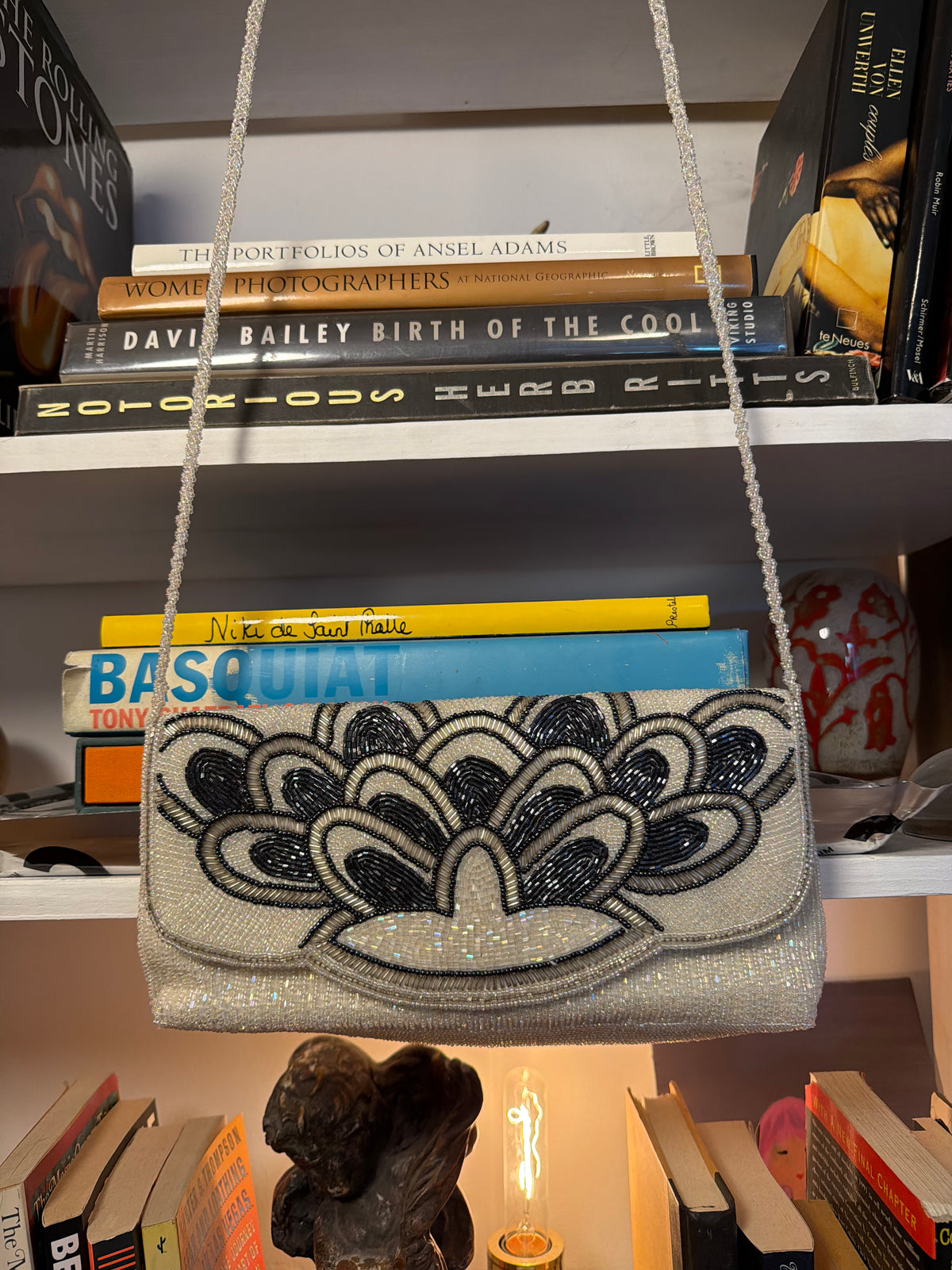 Scheilan Firenze Vintage Beaded Evening Clutch