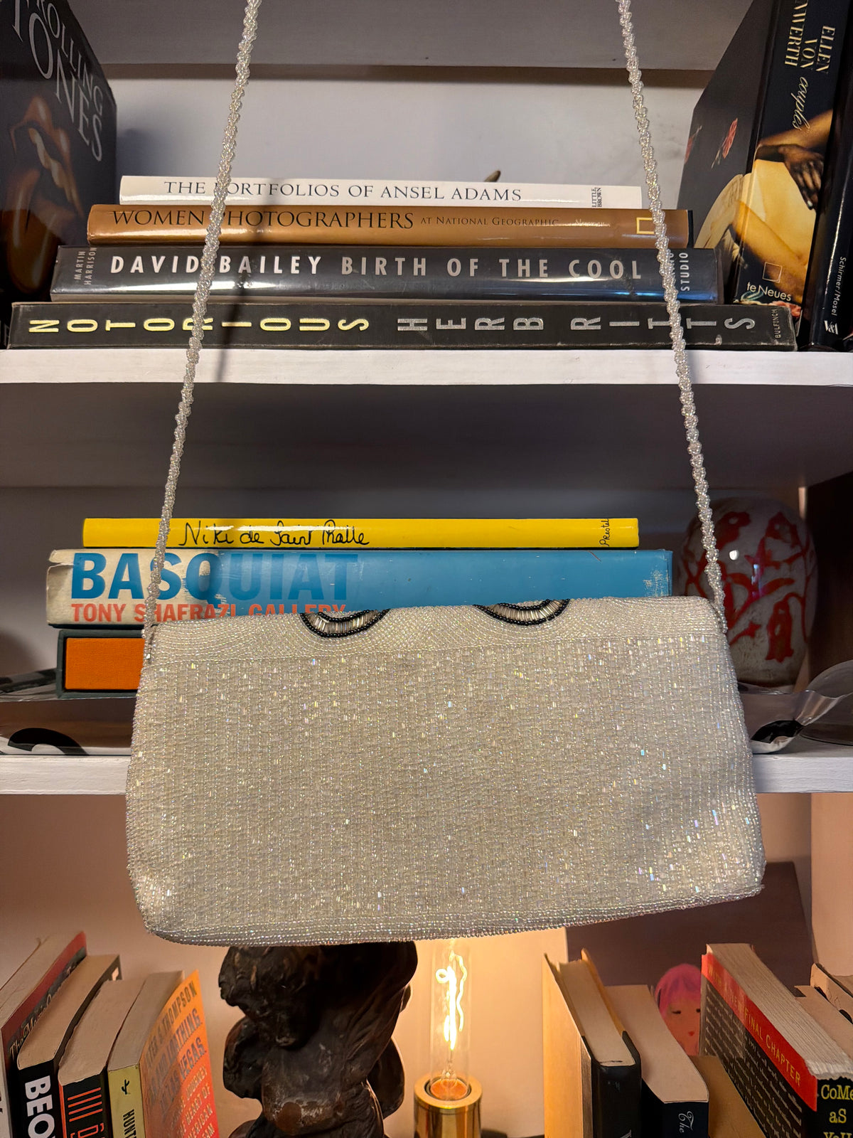 Scheilan Firenze Vintage Beaded Evening Clutch