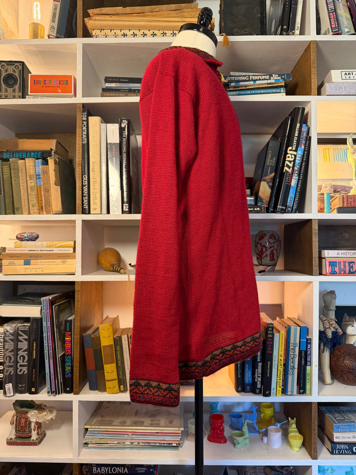 Alpaca Quarter-Zip Sweater