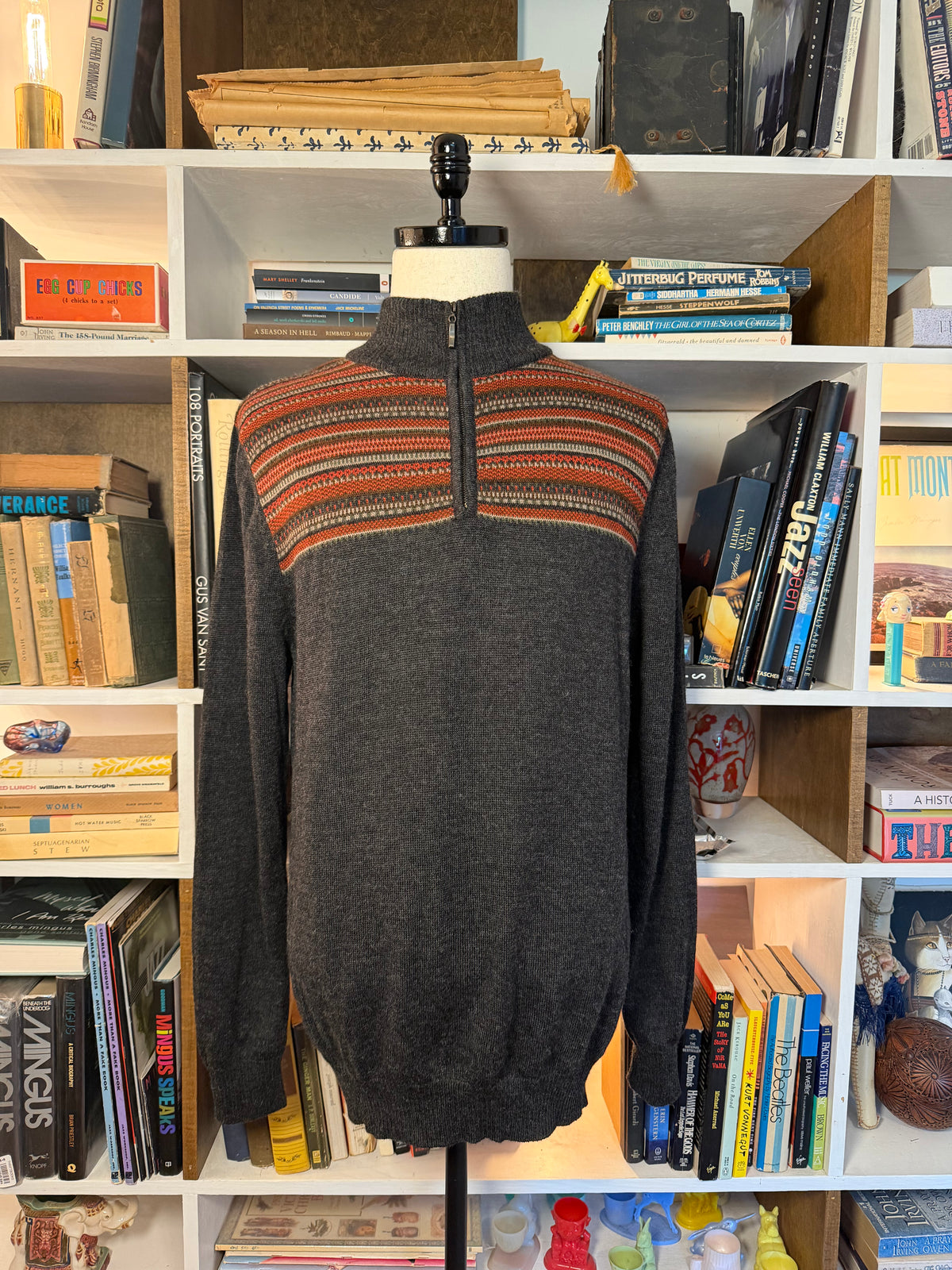 Alpaca Quarter-Zip Sweater