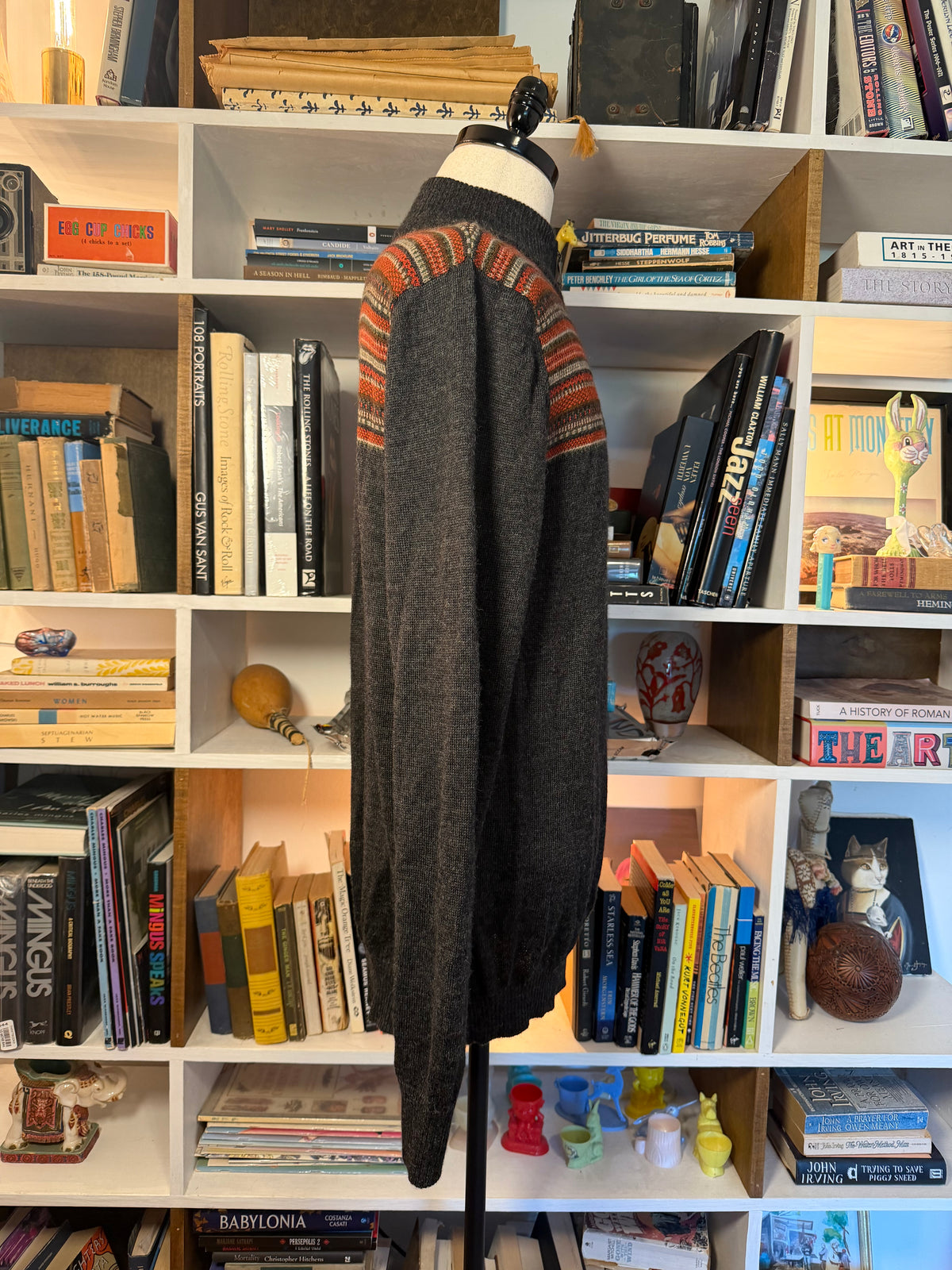Alpaca Quarter-Zip Sweater