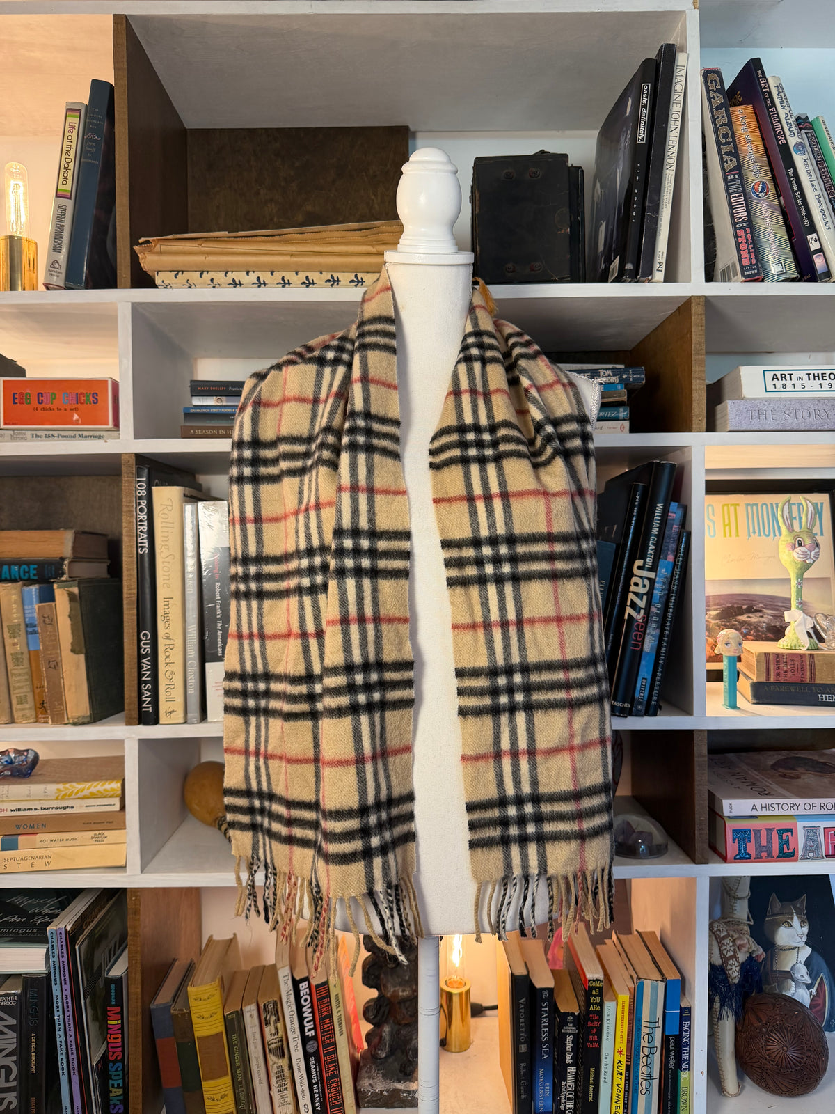Burberry London 100% Cashmere Classic Check Scarf