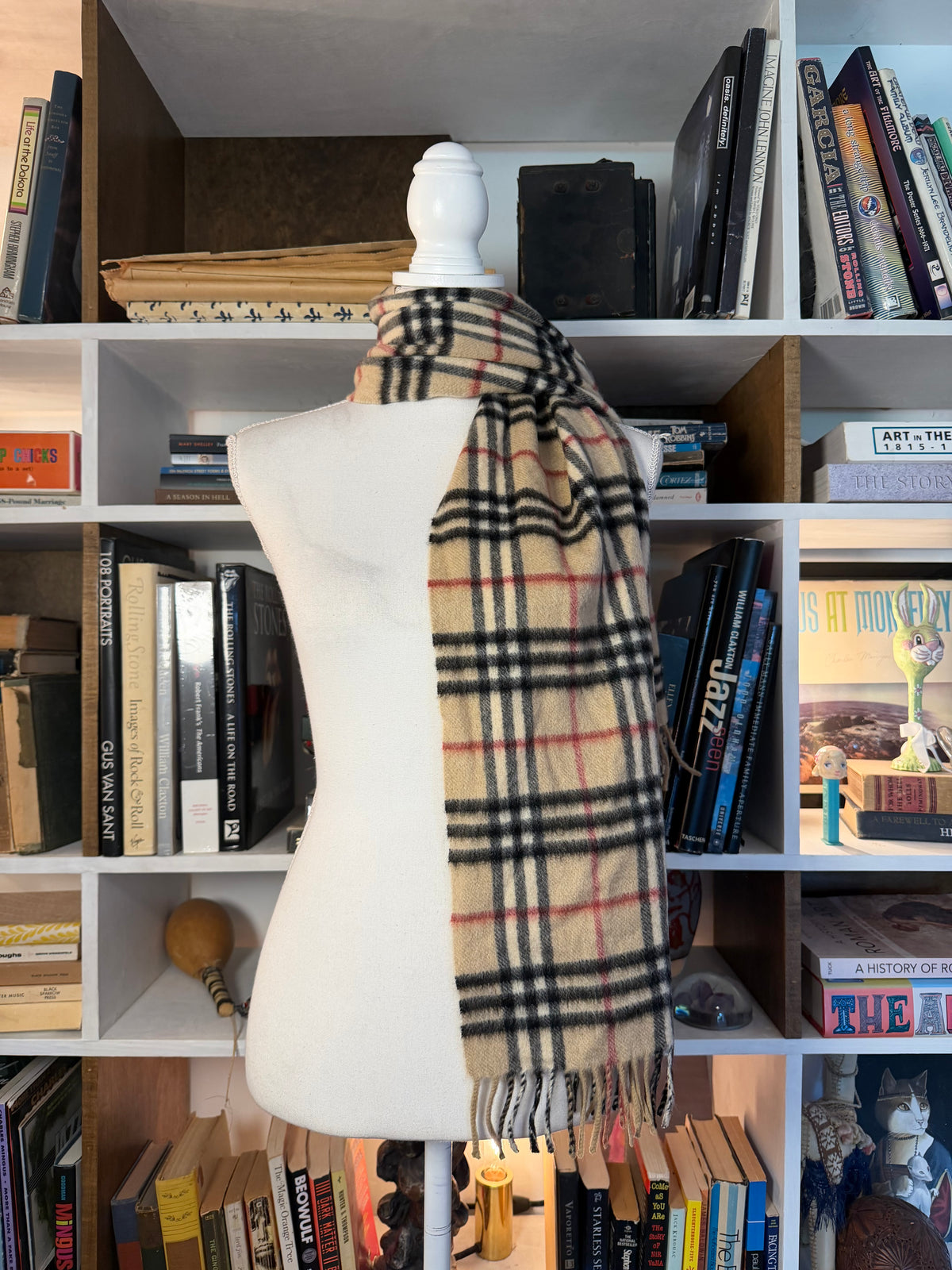 Burberry London 100% Cashmere Classic Check Scarf