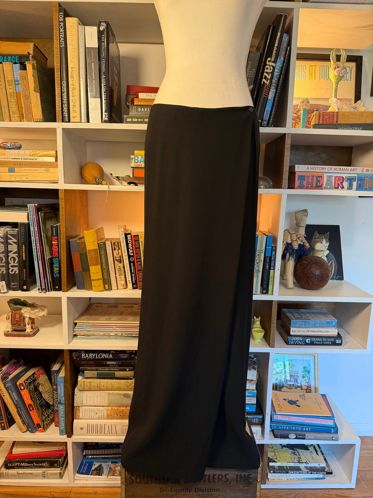 Giorgio Armani Black Floor-Length Maxi Skirt 46