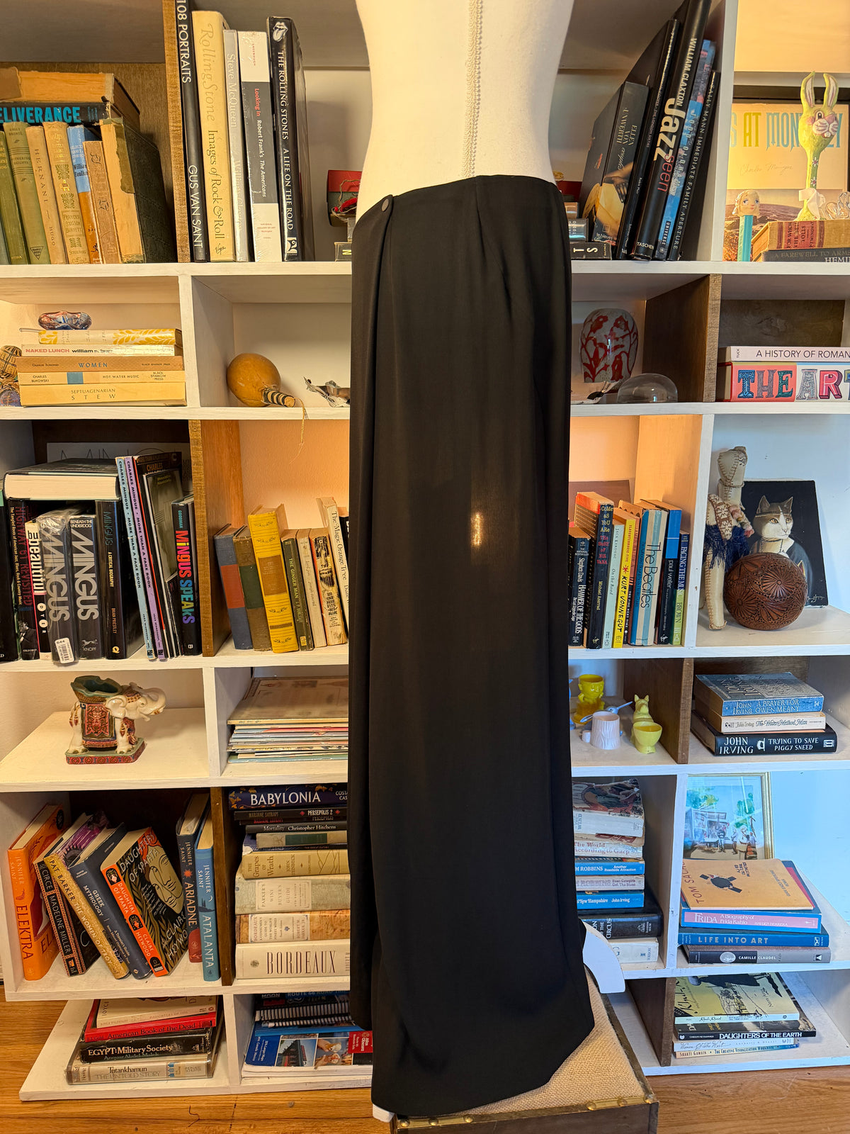 Giorgio Armani Black Floor-Length Maxi Skirt 46