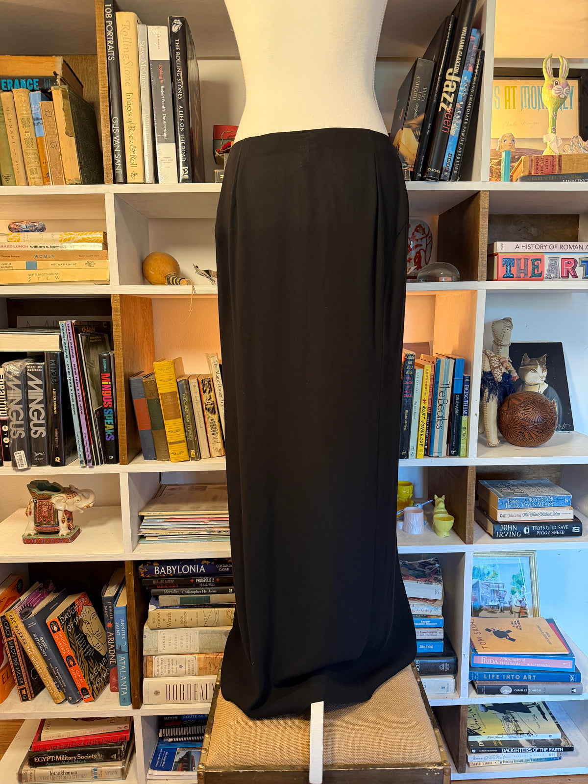 Giorgio Armani Black Floor-Length Maxi Skirt 46