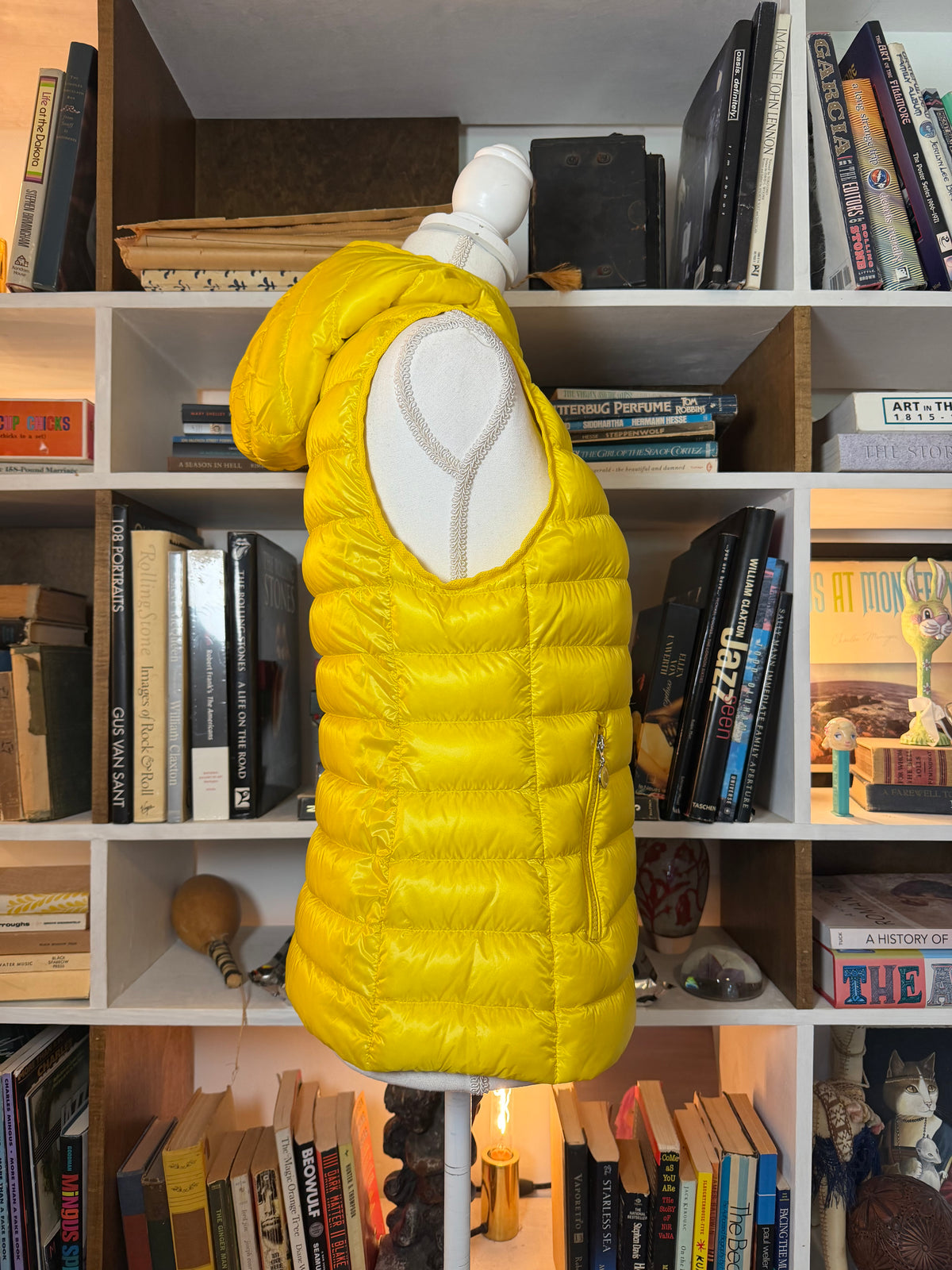 Moncler Yellow Hooded Down Vest — NWOT