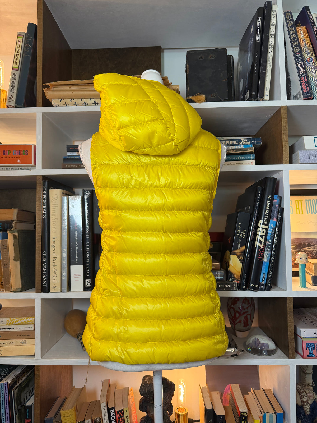 Moncler Yellow Hooded Down Vest — NWOT