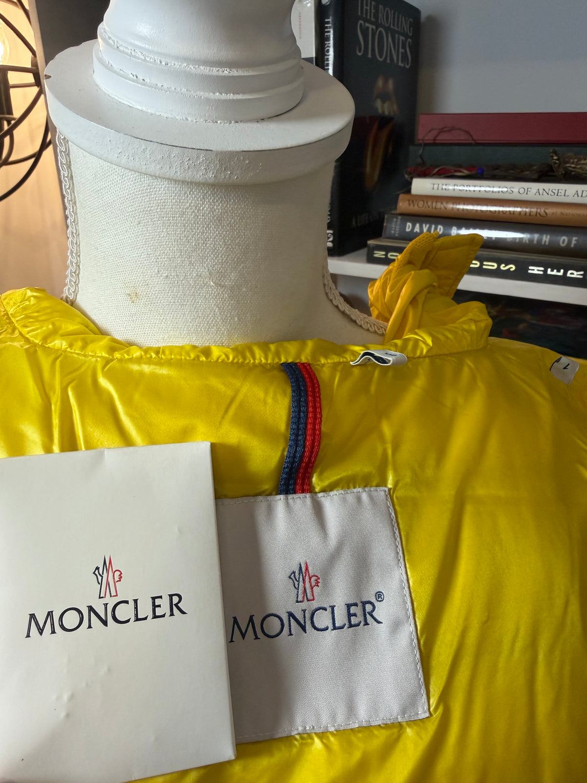 Moncler Yellow Hooded Down Vest — NWOT