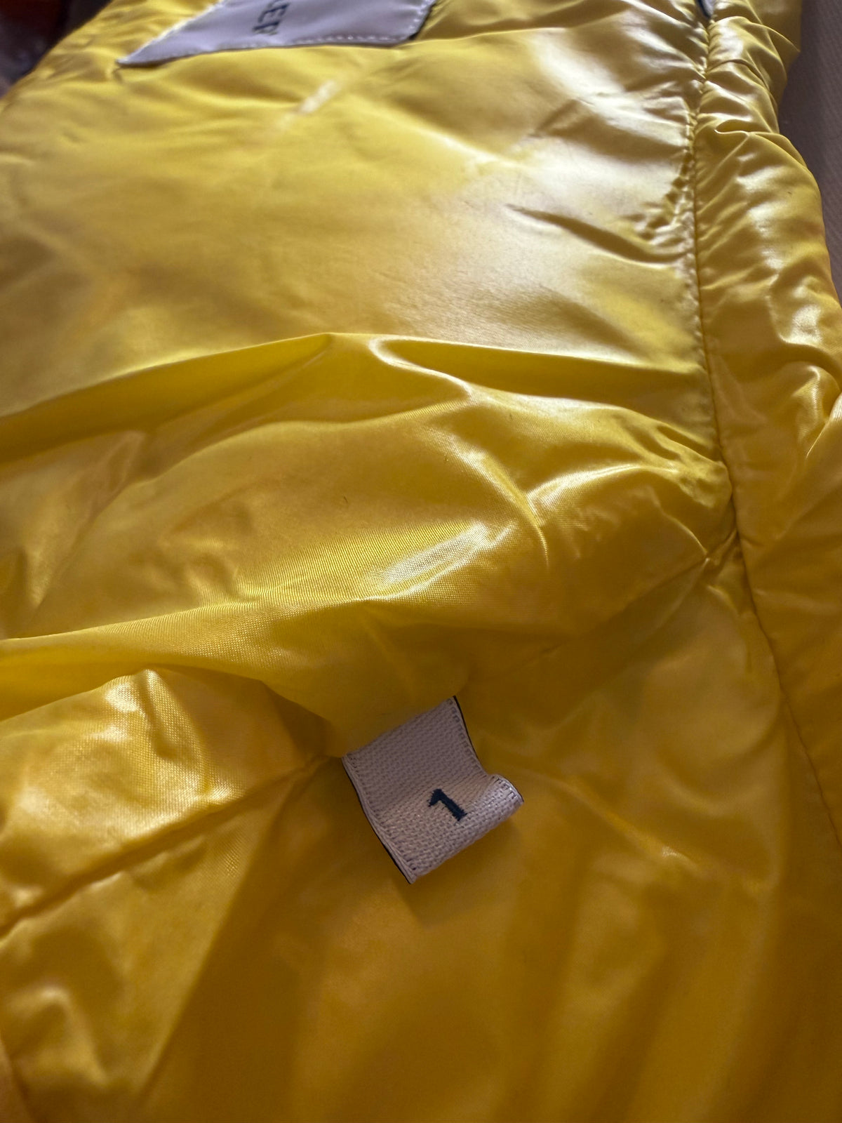 Moncler Yellow Hooded Down Vest — NWOT