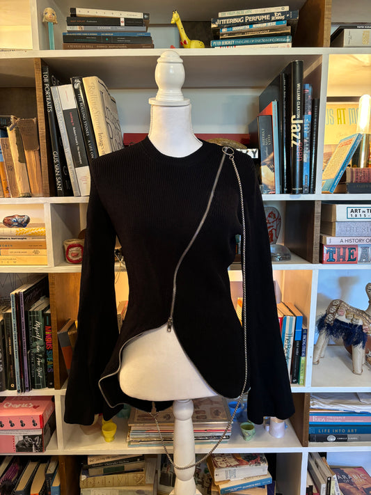 Givenchy Asyemmtric Zip Sweater