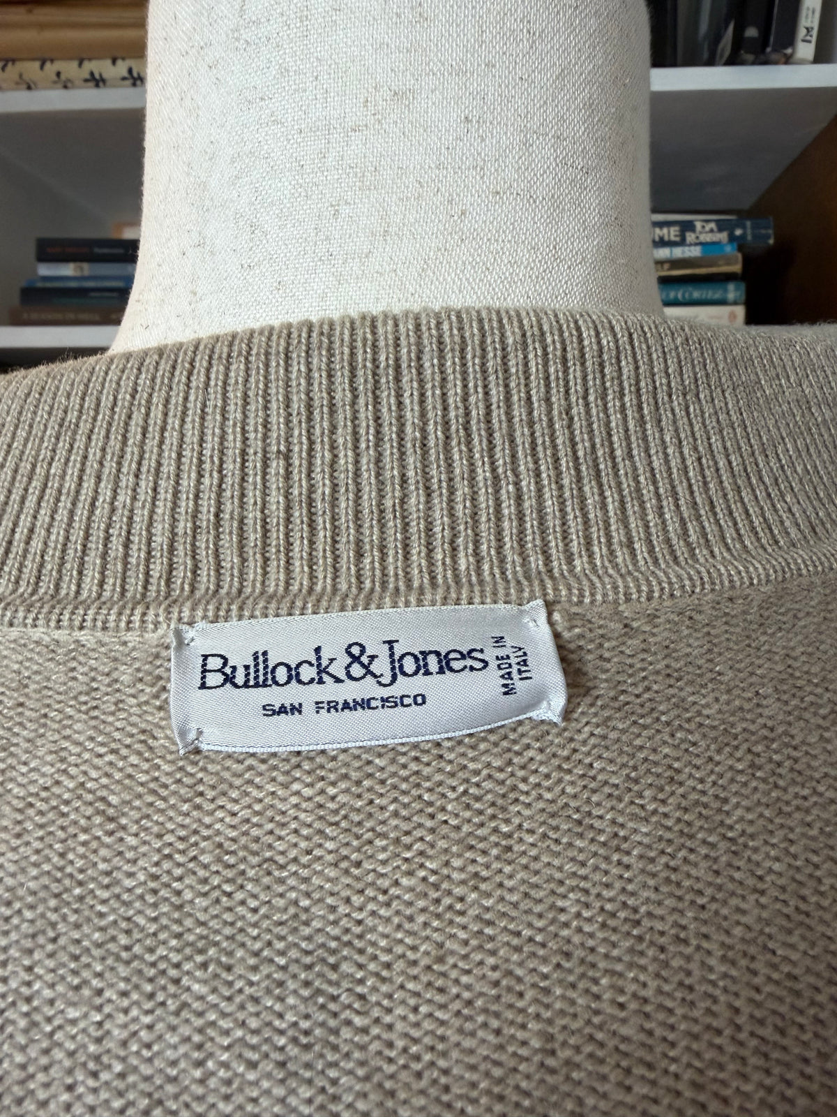 Bullock & Jones Suede Paneled Sweater