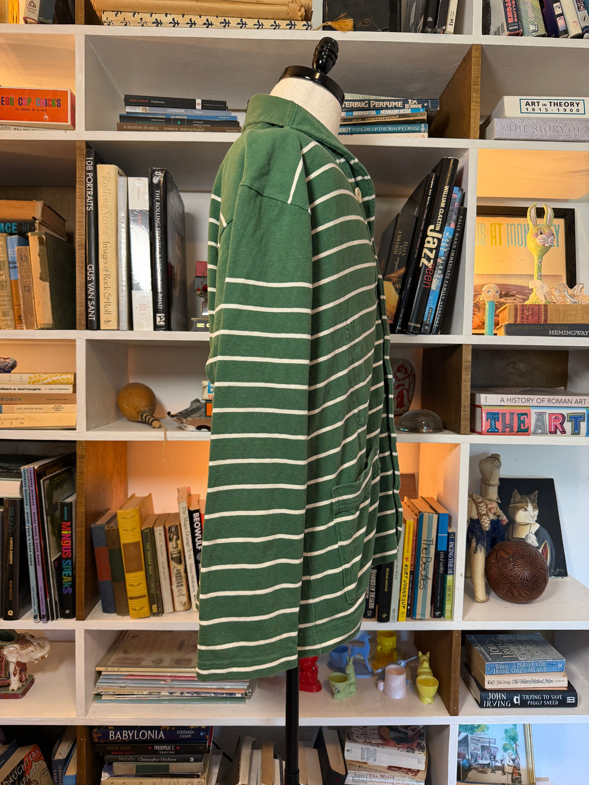 45R (45rpm) Green Striped Shawl