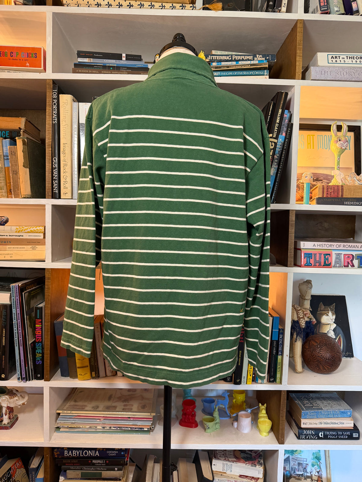 45R (45rpm) Green Striped Shawl