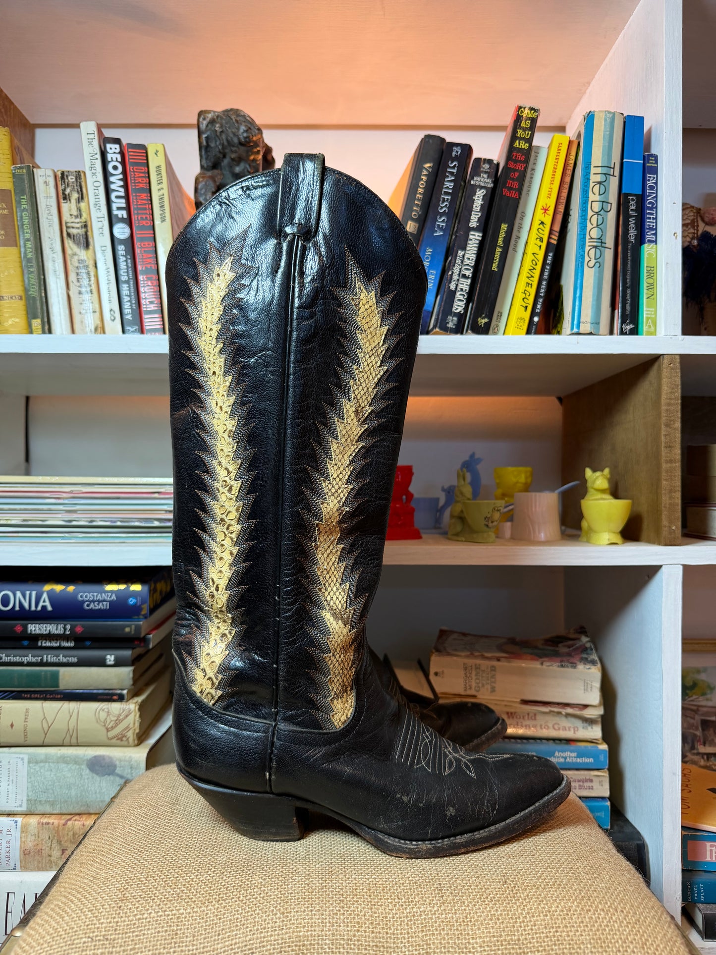Larry Mahan Vintage Cowboy Boots 8