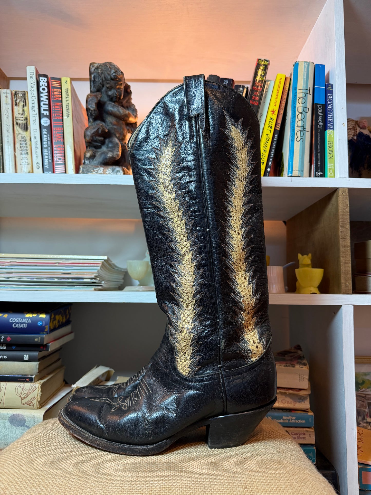 Larry Mahan Vintage Cowboy Boots 8