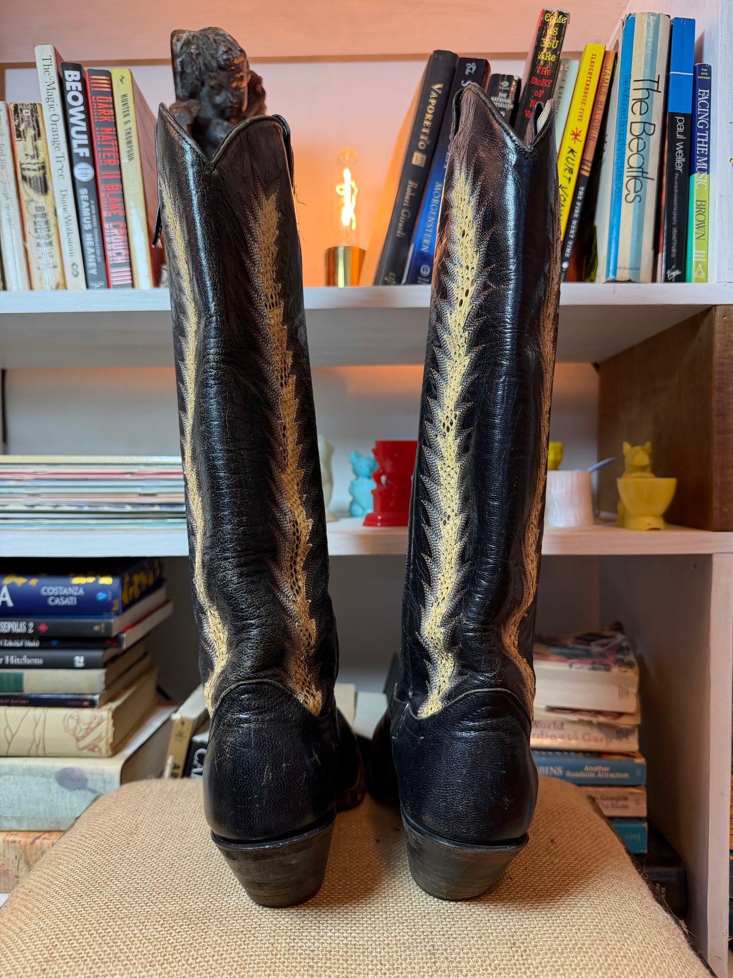 Larry Mahan Vintage Cowboy Boots 8