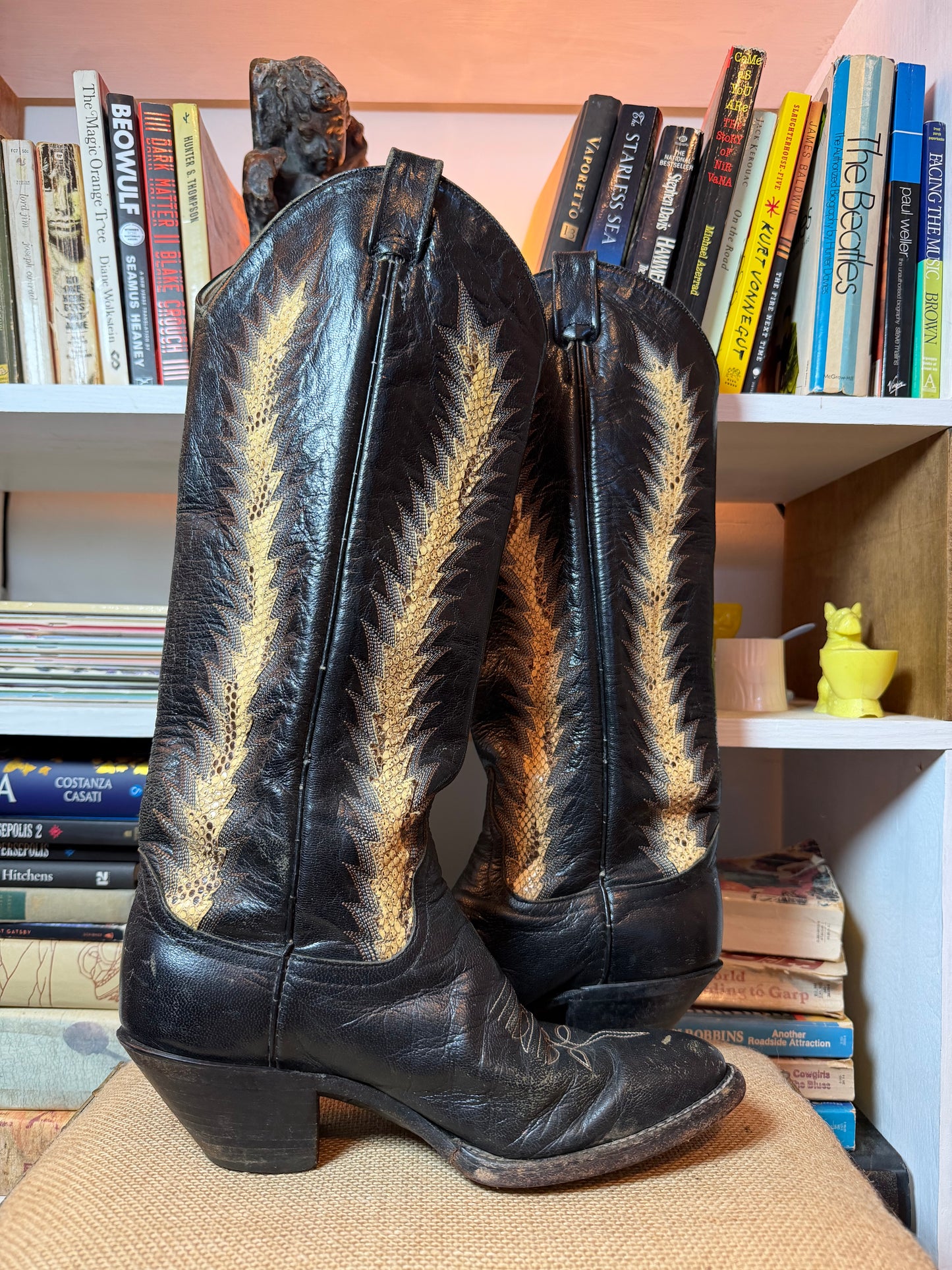 Larry Mahan Vintage Cowboy Boots 8