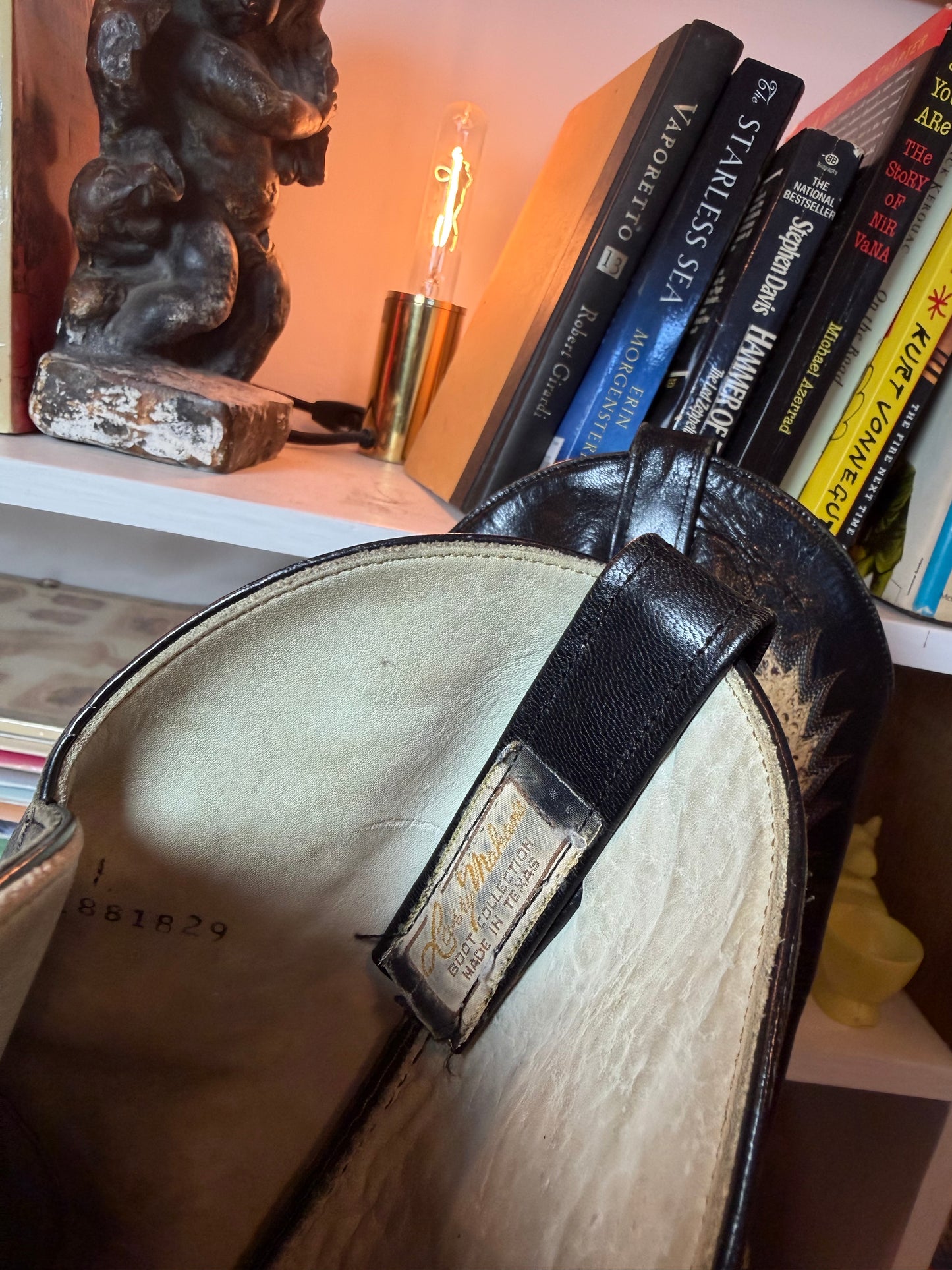 Larry Mahan Vintage Cowboy Boots 8