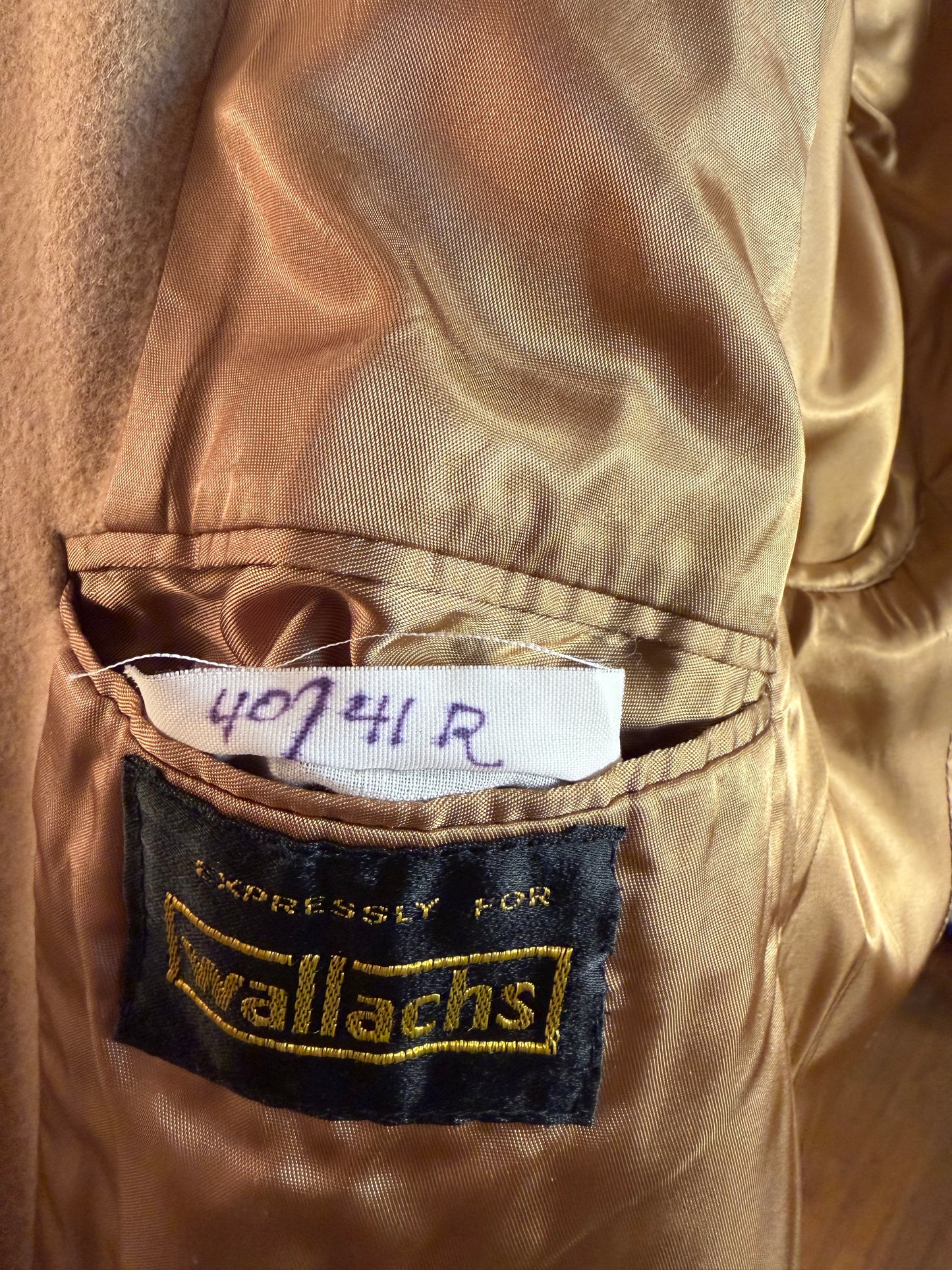 Wallach's Camel Hair Tailored Jacket