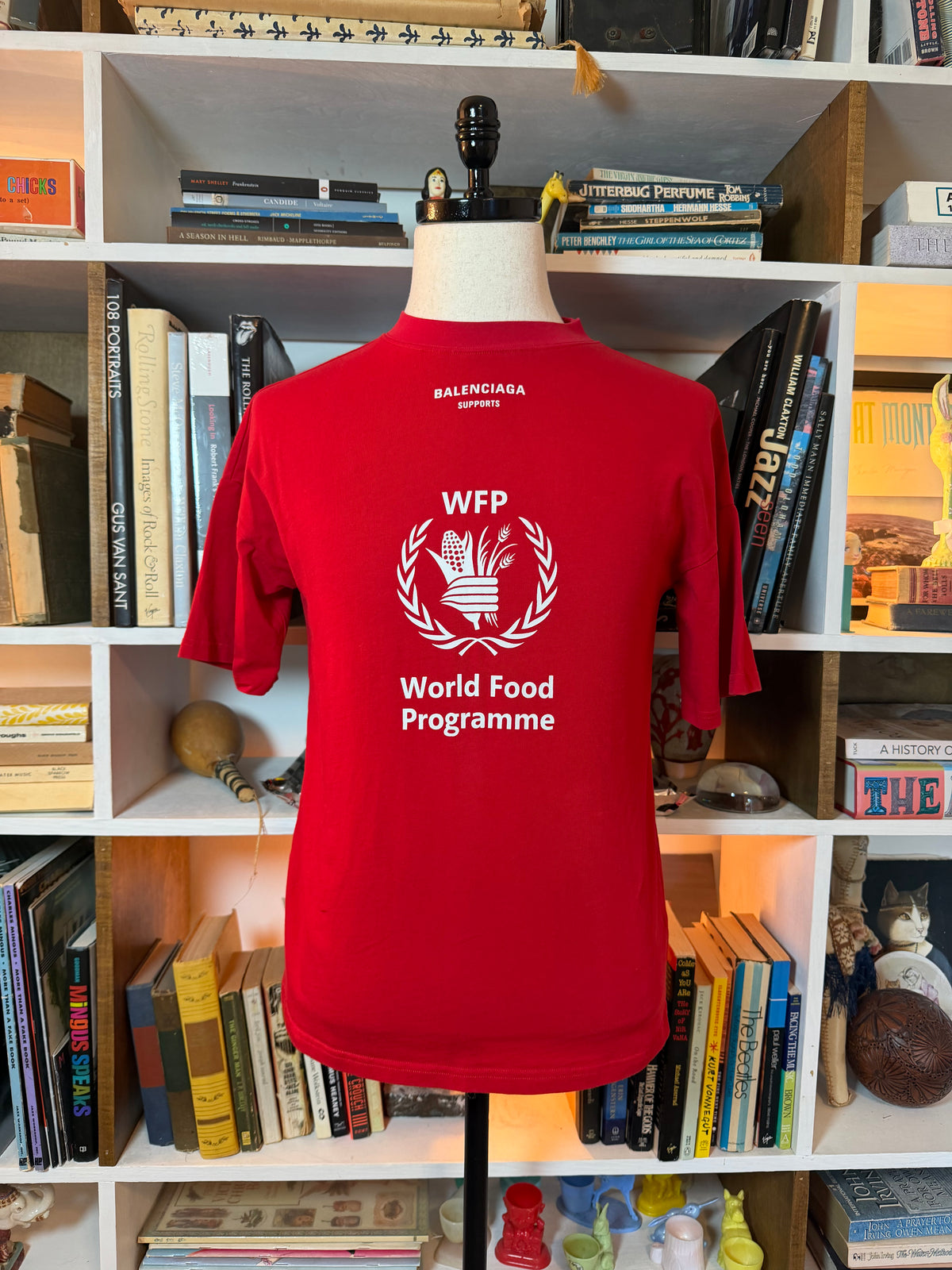 Balenciaga x World Food Programme WFP Red Logo T-Shirt