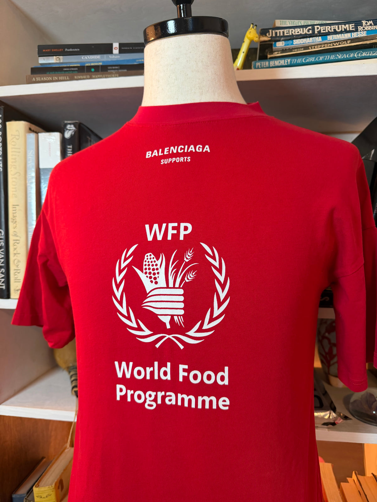 Balenciaga x World Food Programme WFP Red Logo T-Shirt