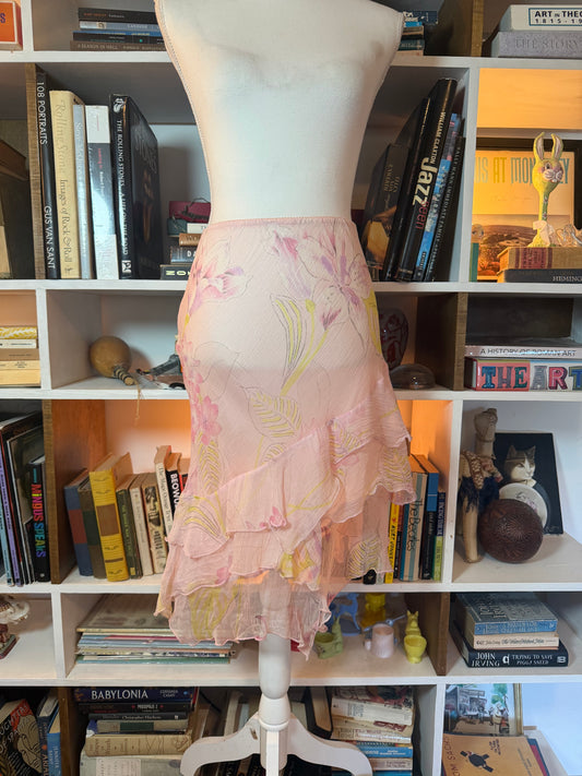 Acciaio Floral Chiffon Skirt