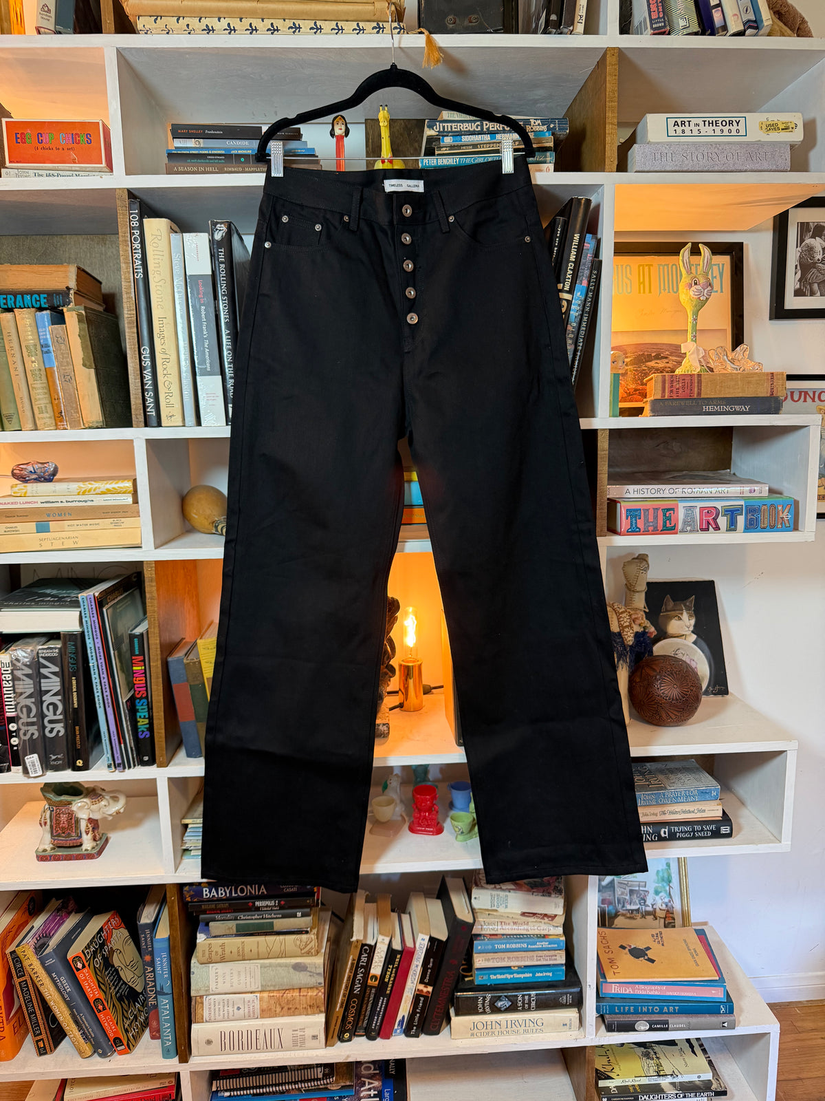 Timeless Galleria Mich Jet Black Straight Leg Jeans 32