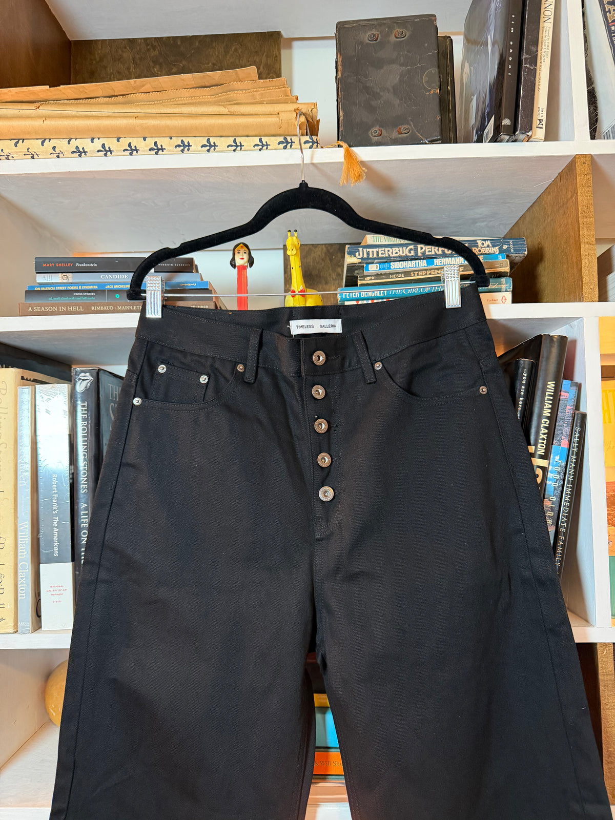 Timeless Galleria Mich Jet Black Straight Leg Jeans 32