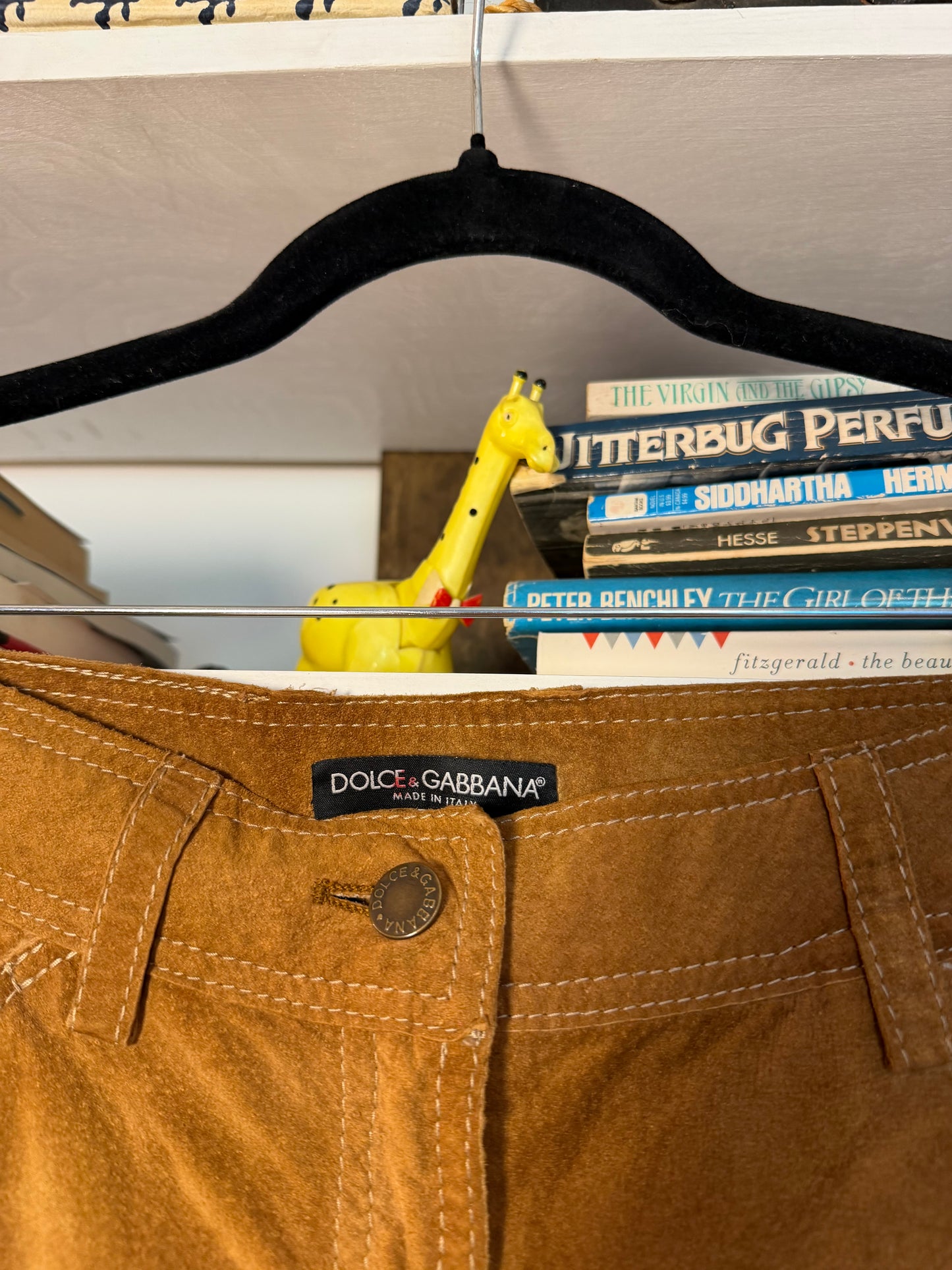 Dolce Gabbana Suede Pants
