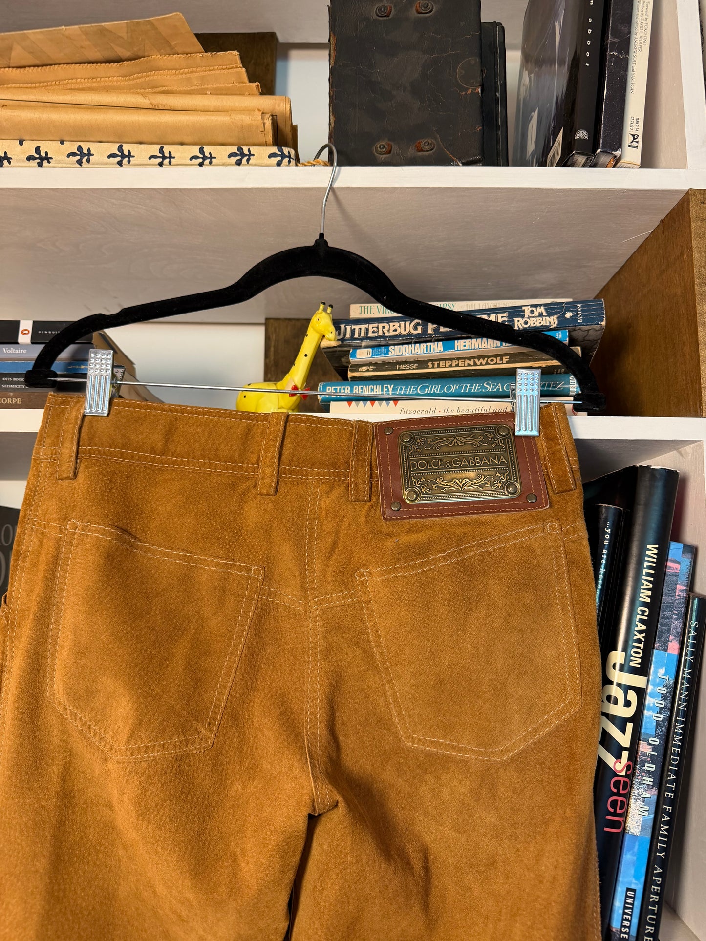 Dolce Gabbana Suede Pants