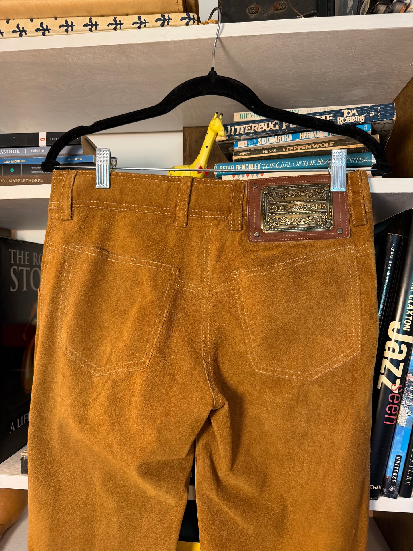 Dolce Gabbana Suede Pants