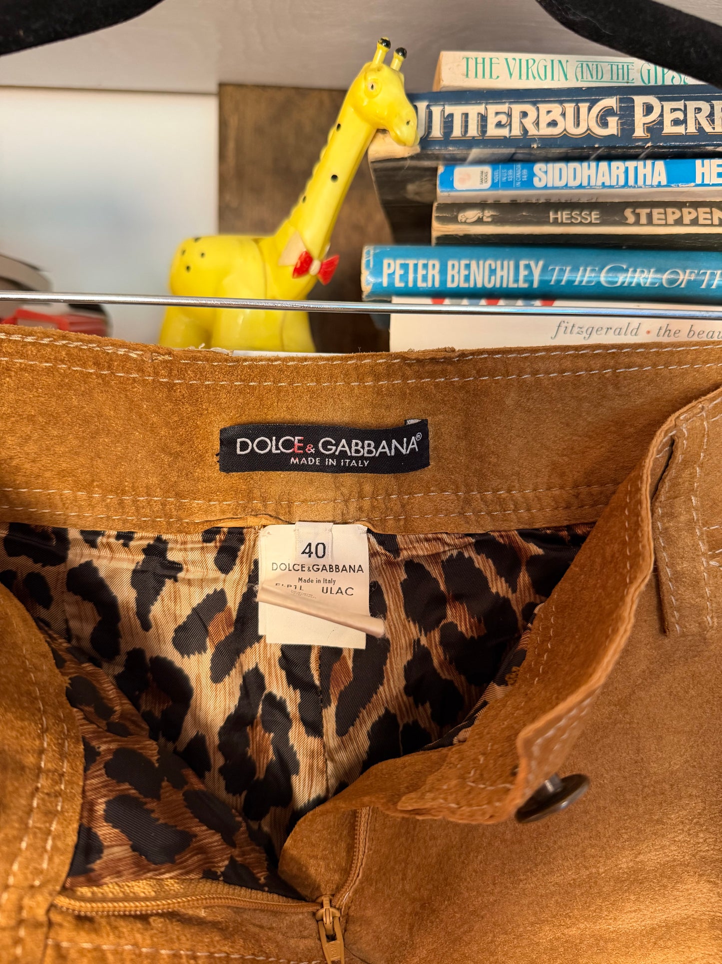 Dolce Gabbana Suede Pants