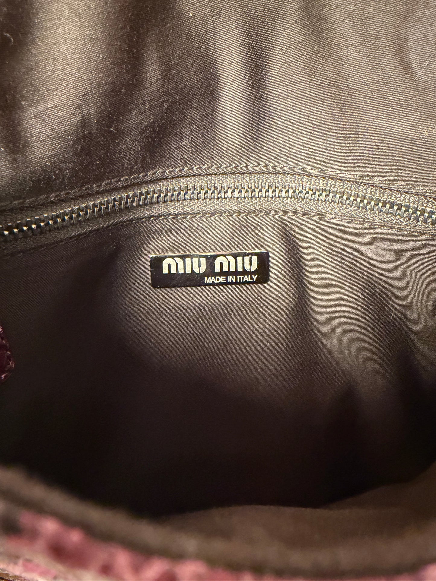 Miu Miu Vintage F/W 1999 Embossed Leather Bag