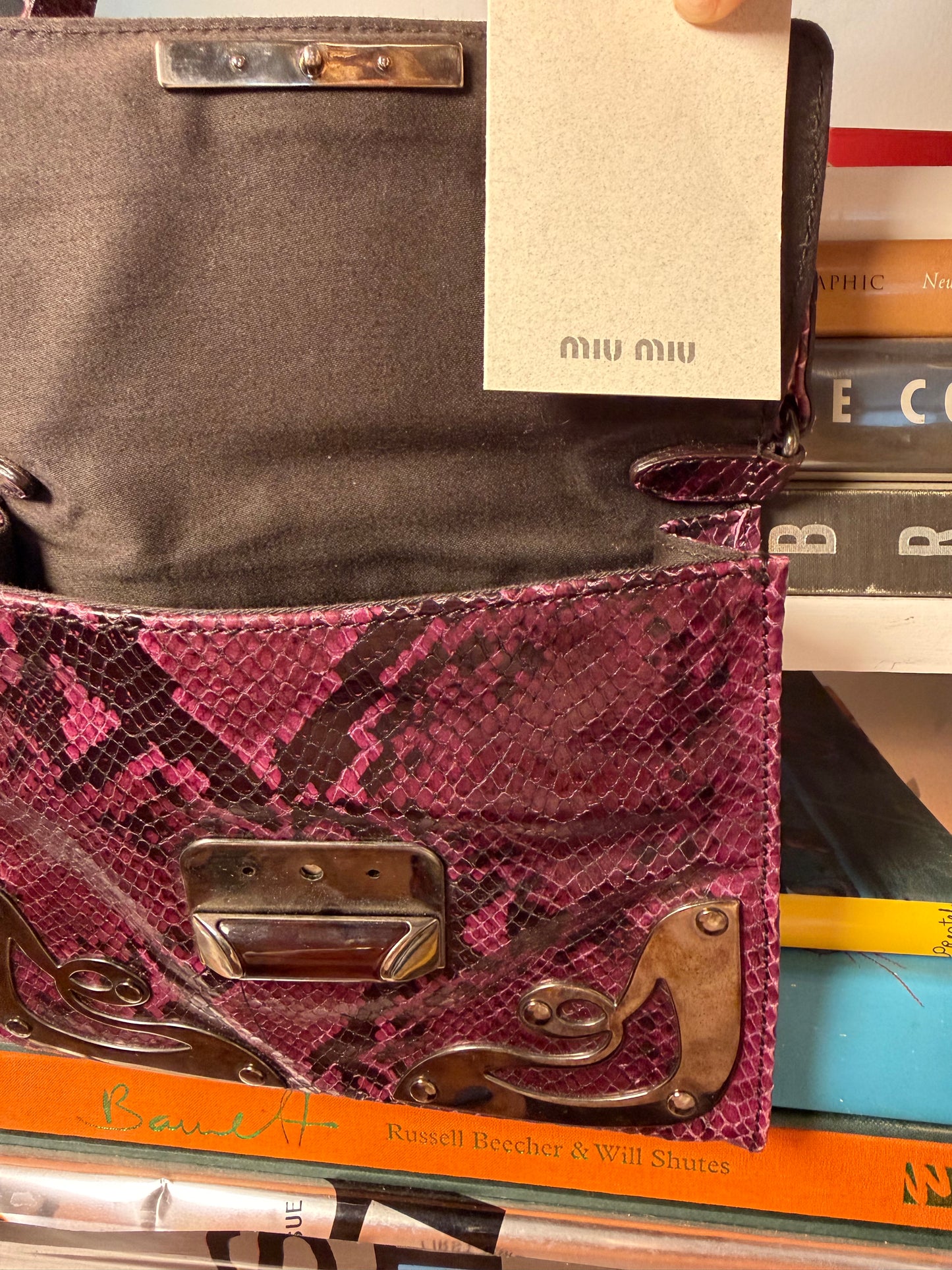 Miu Miu Vintage F/W 1999 Embossed Leather Bag