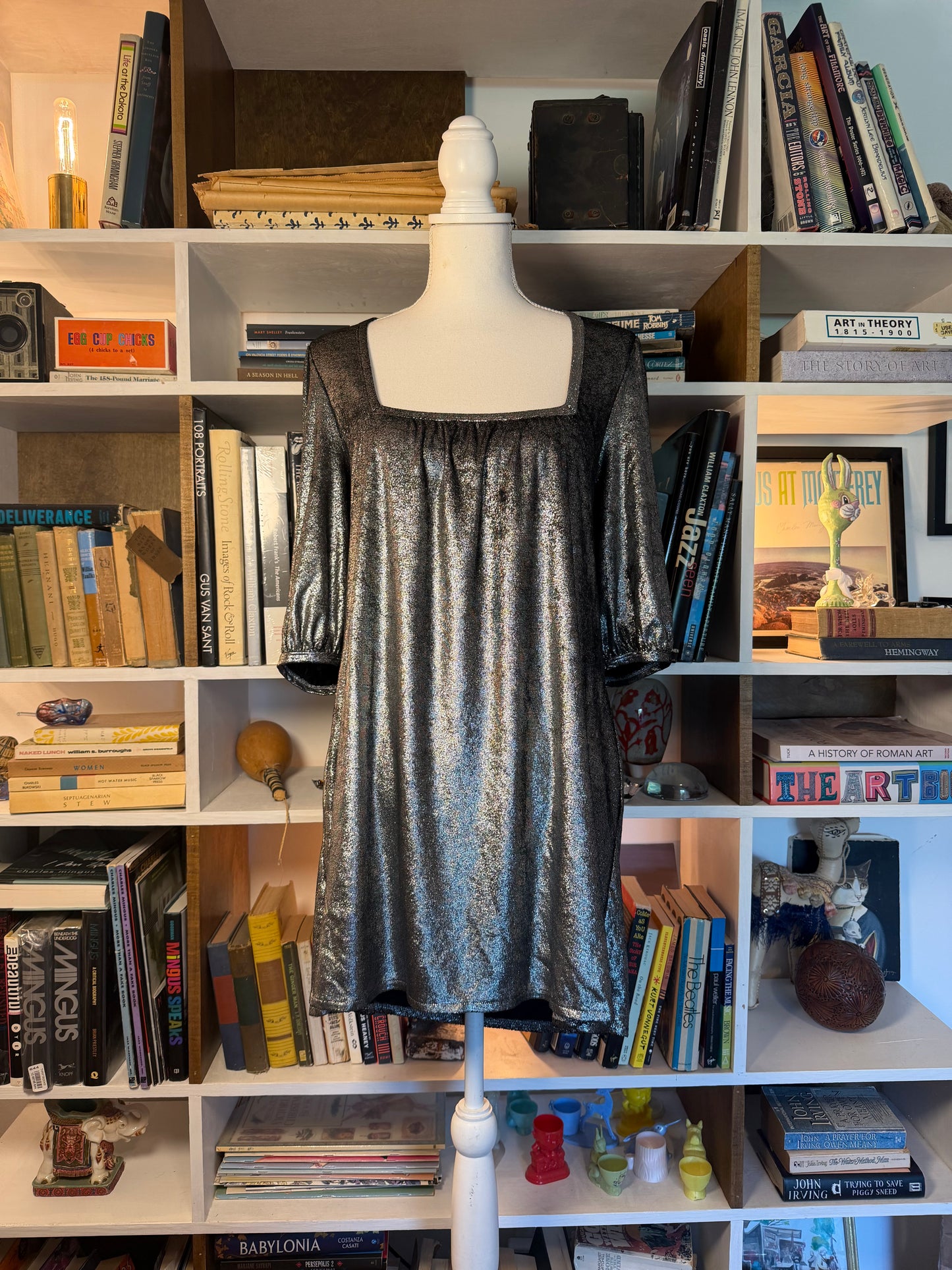 Michelle Mason Silver Mini Dress