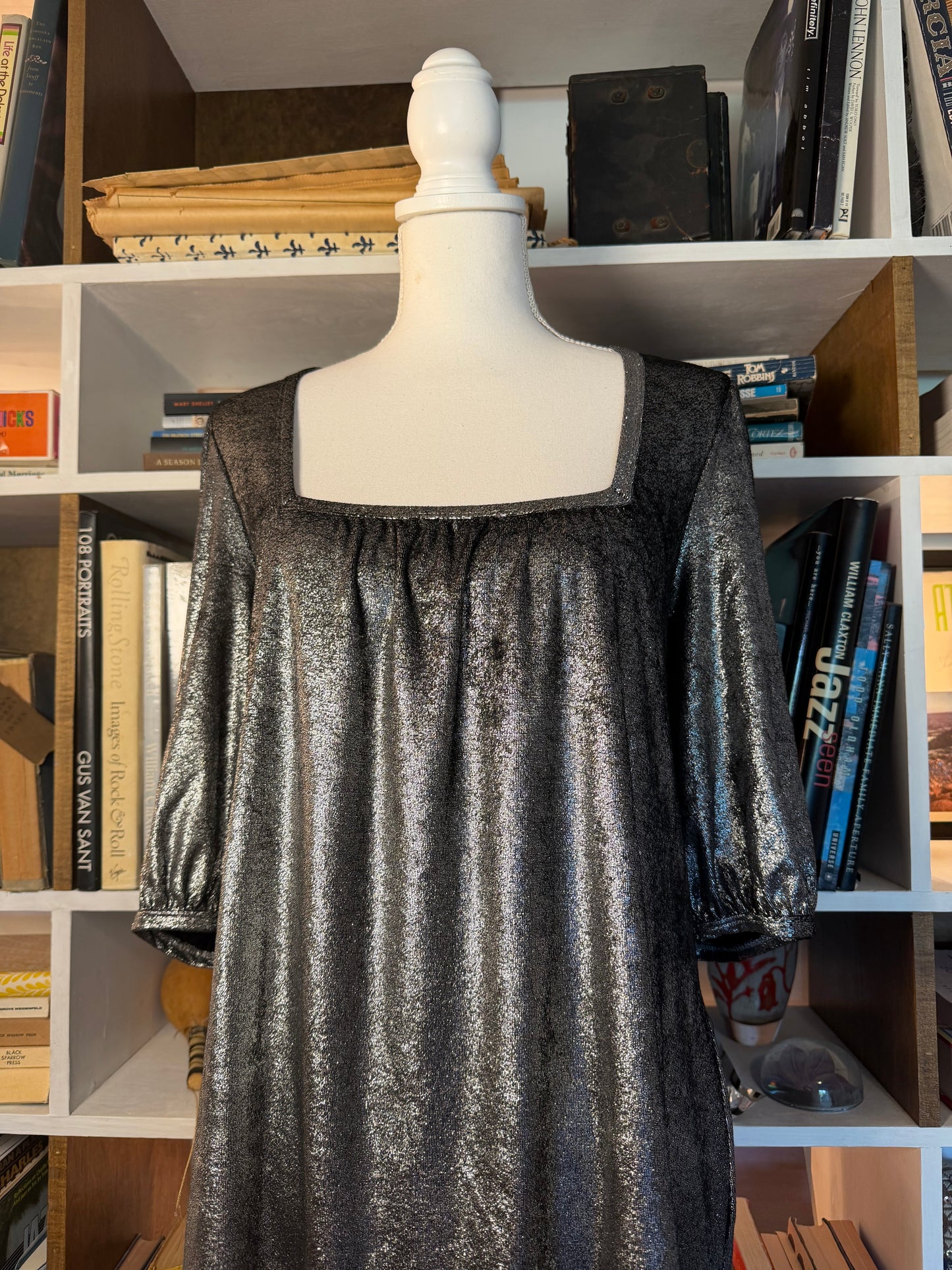 Michelle Mason Silver Mini Dress
