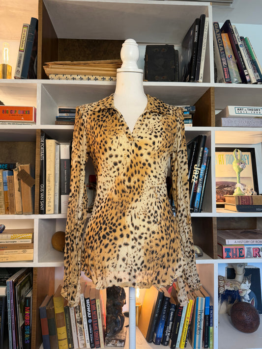 Joyce Leslie Cheetah Blouse