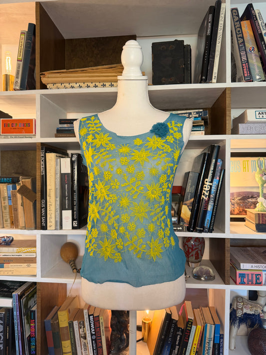 ANTIPAST embroidered mesh tank