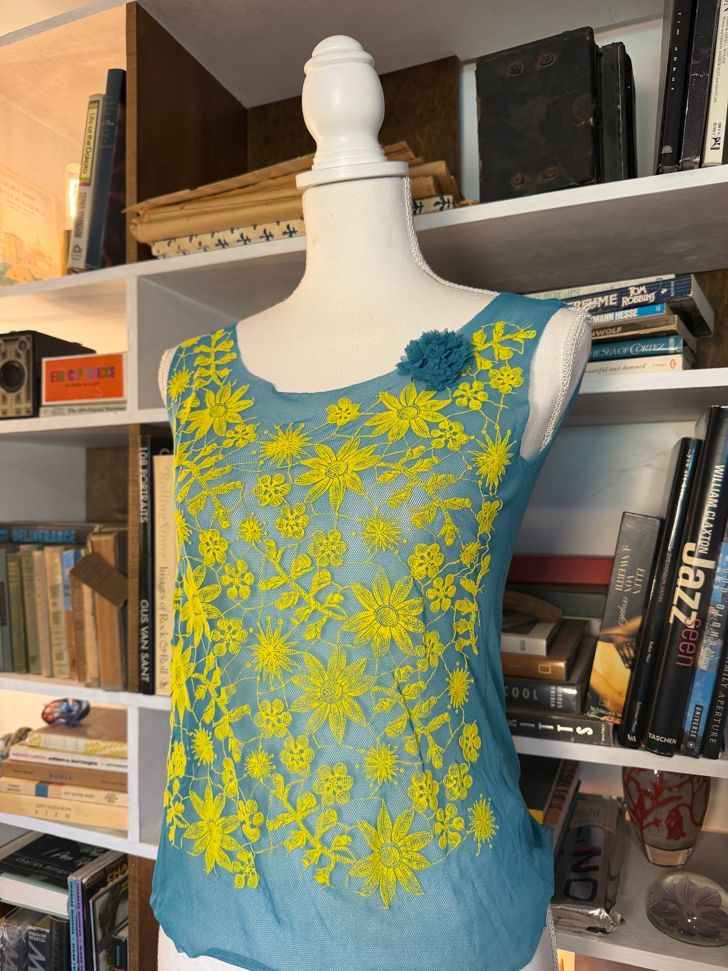 ANTIPAST embroidered mesh tank