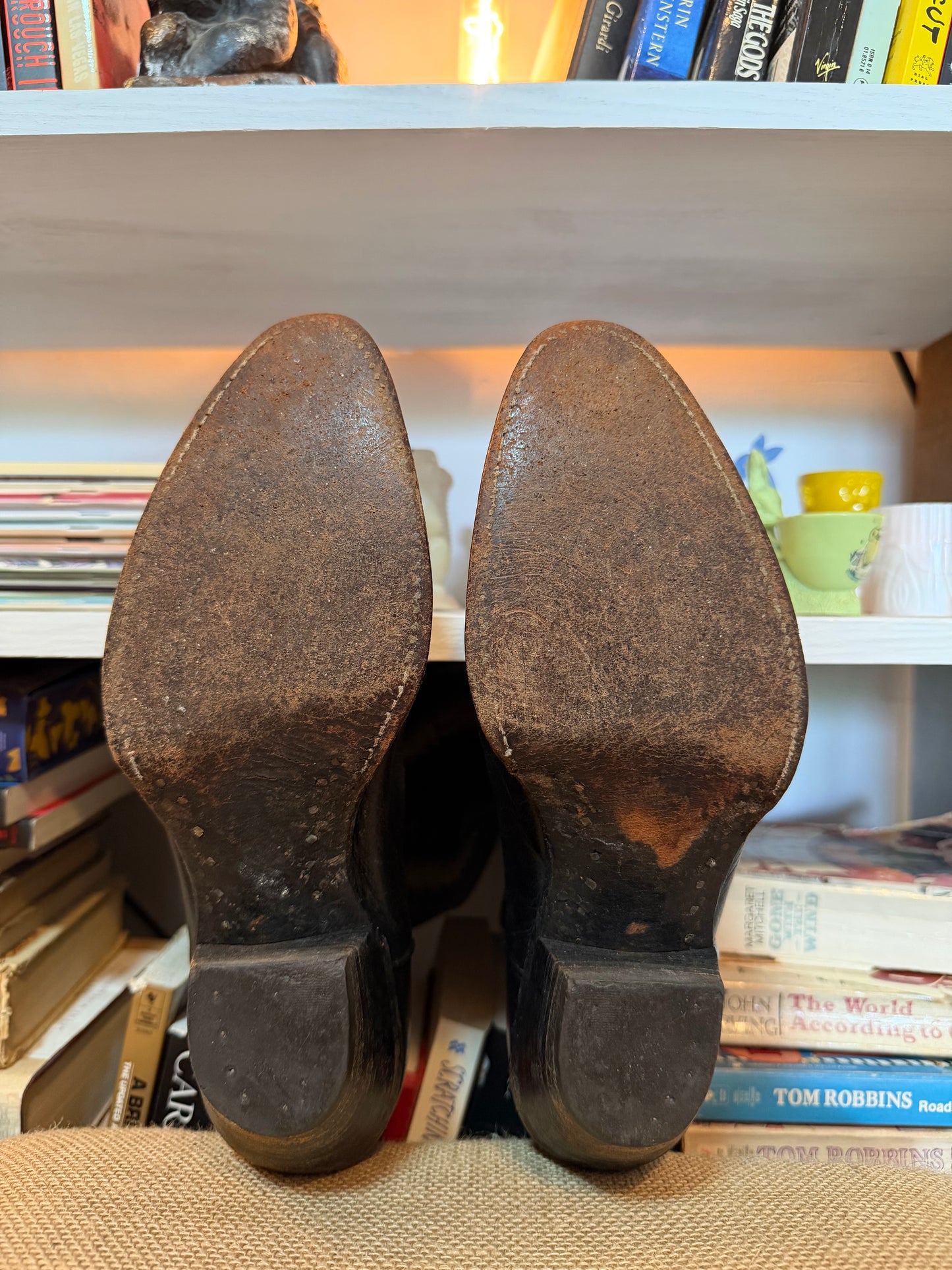 Larry Mahan Vintage Cowboy Boots 8