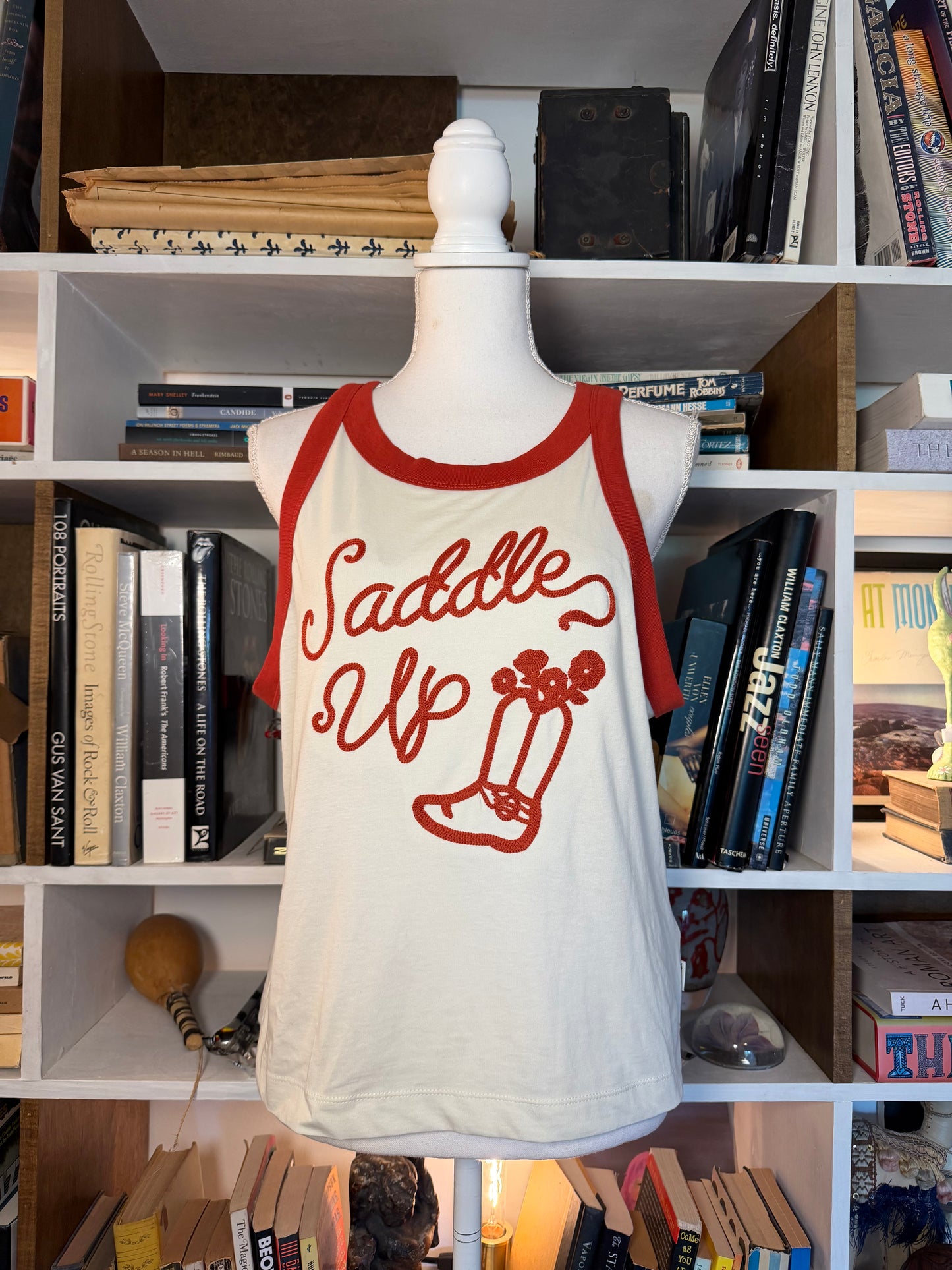 wrangler embroidered ringer tank