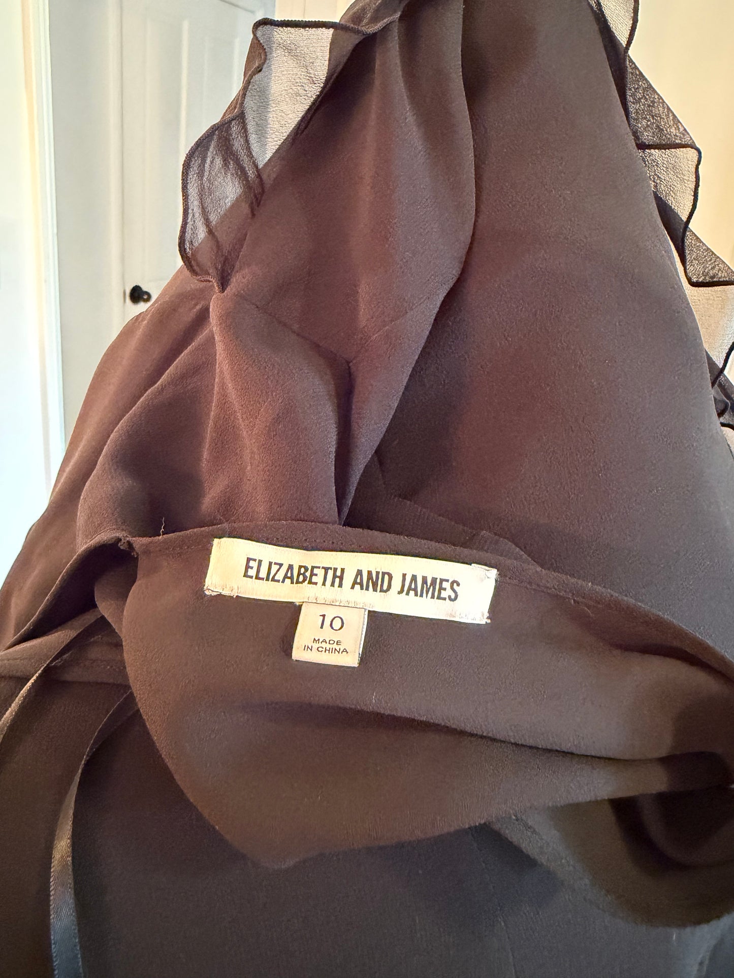 Elizabeth & James Silk Ruffle Dress