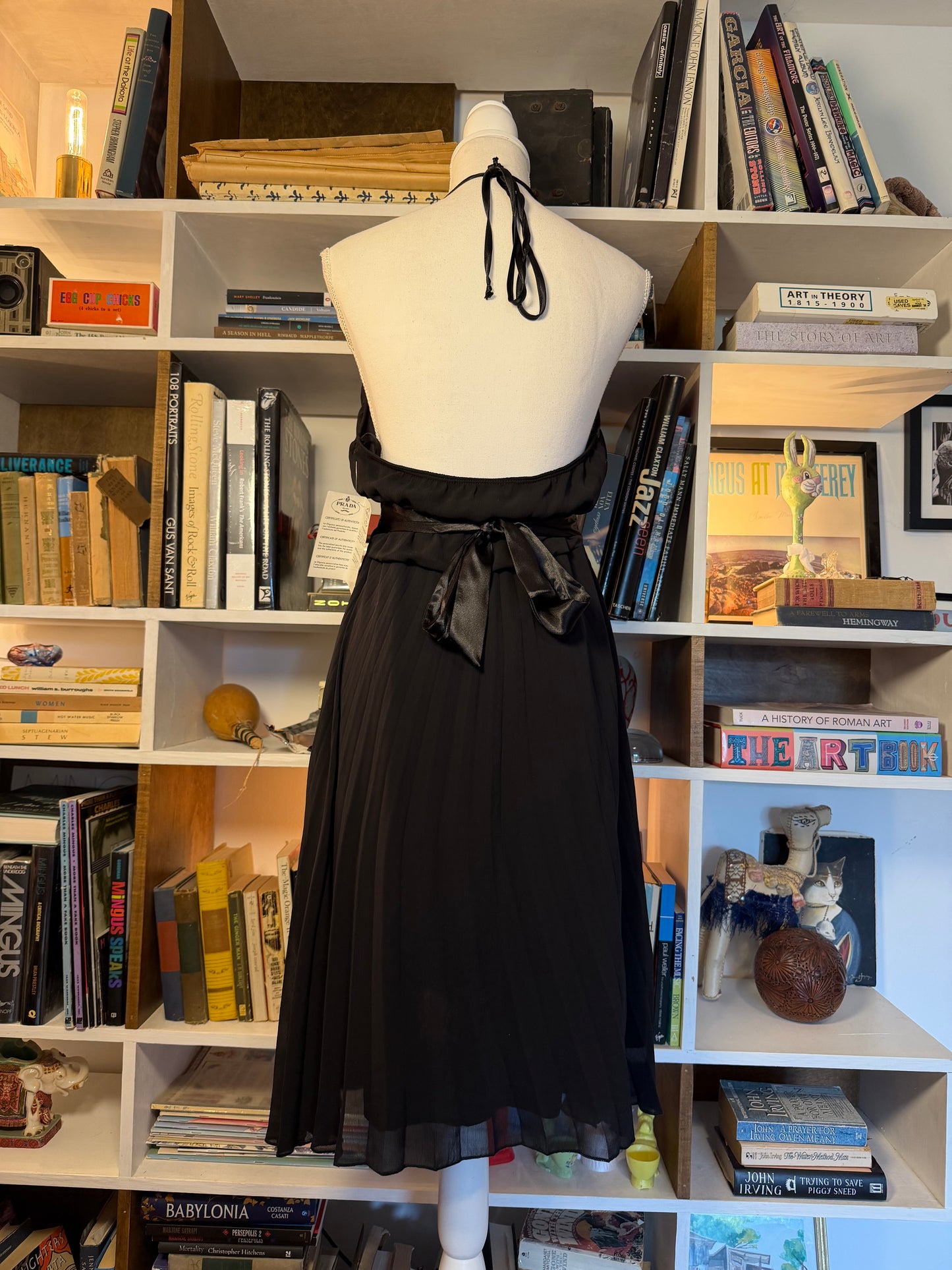 Prada Pleated Chiffon Dress