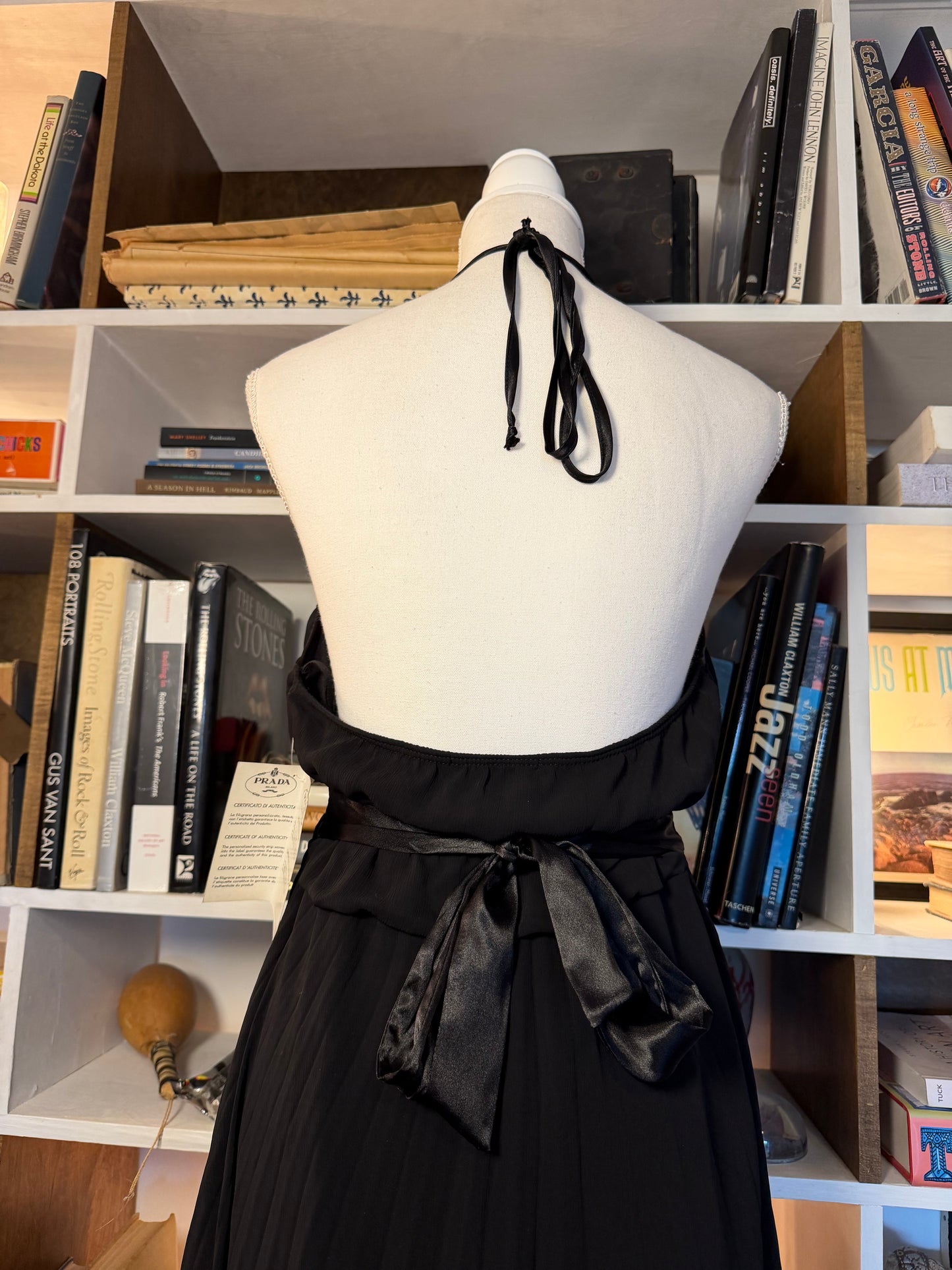 Prada Pleated Chiffon Dress