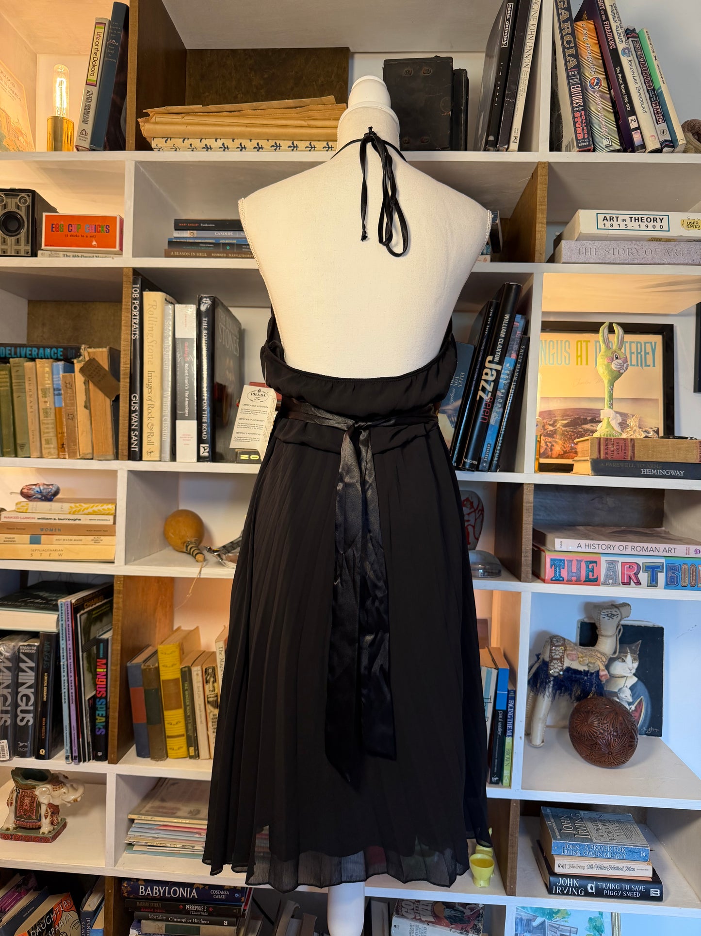 Prada Pleated Chiffon Dress