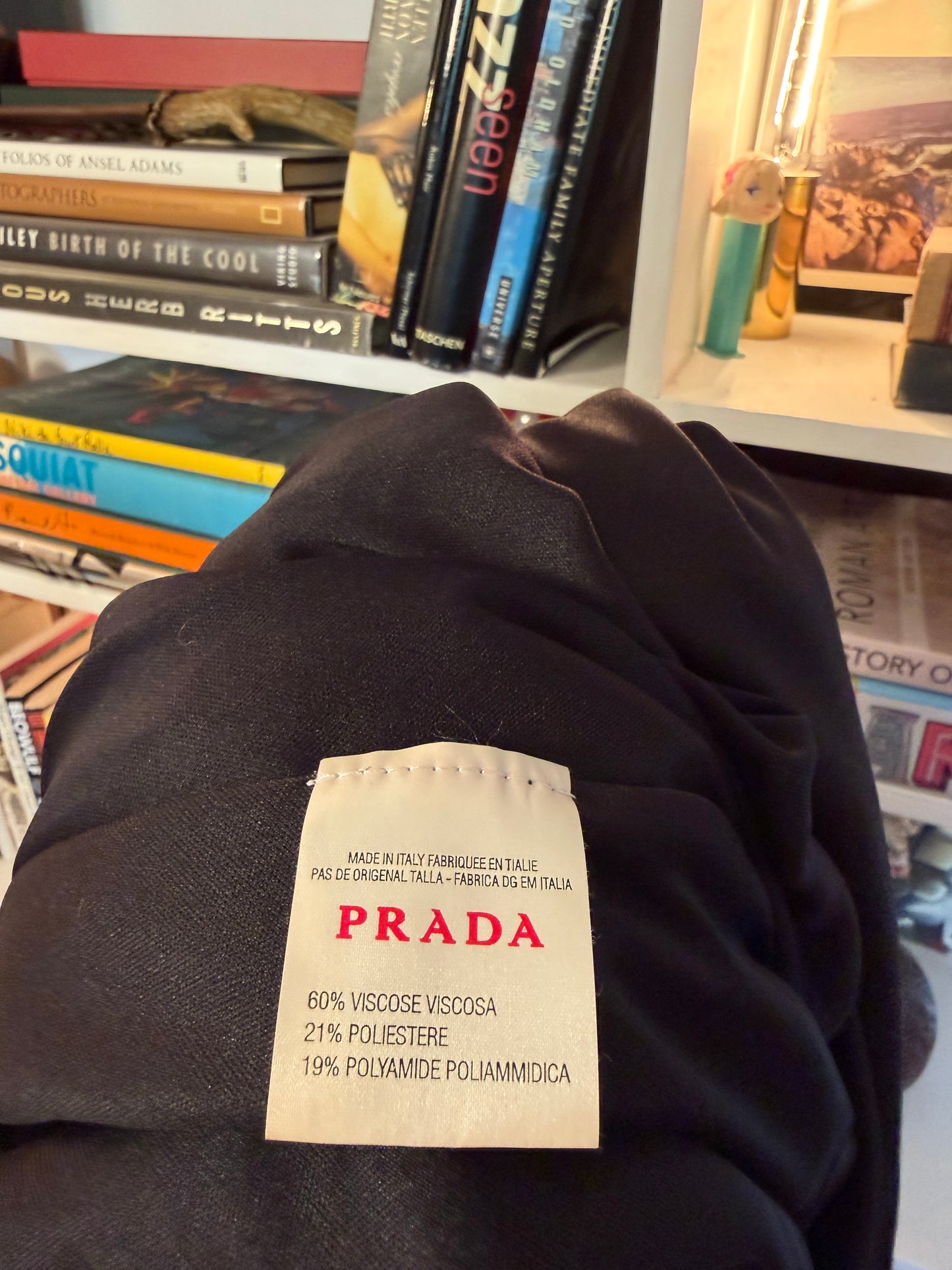 Prada Pleated Chiffon Dress