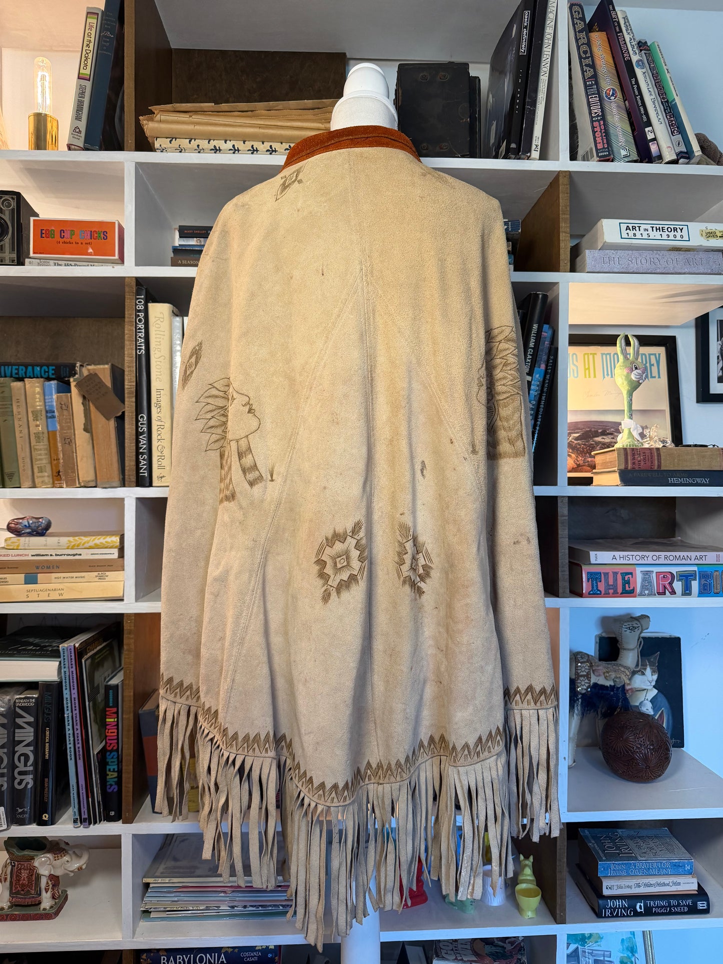 Vintage Suede Poncho
